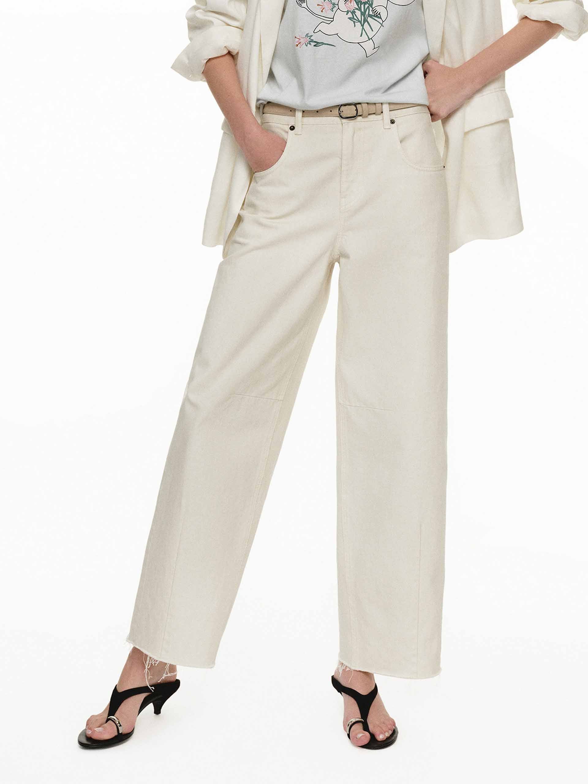 Ankle Barrel Leg Jeans