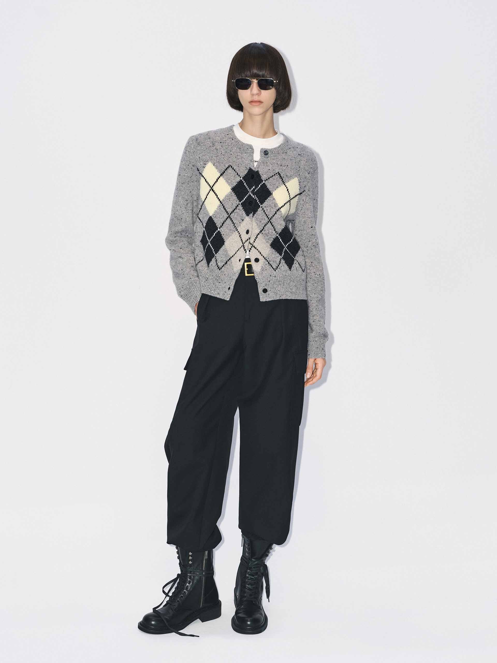 Argyle Button Cardigan - Image 2