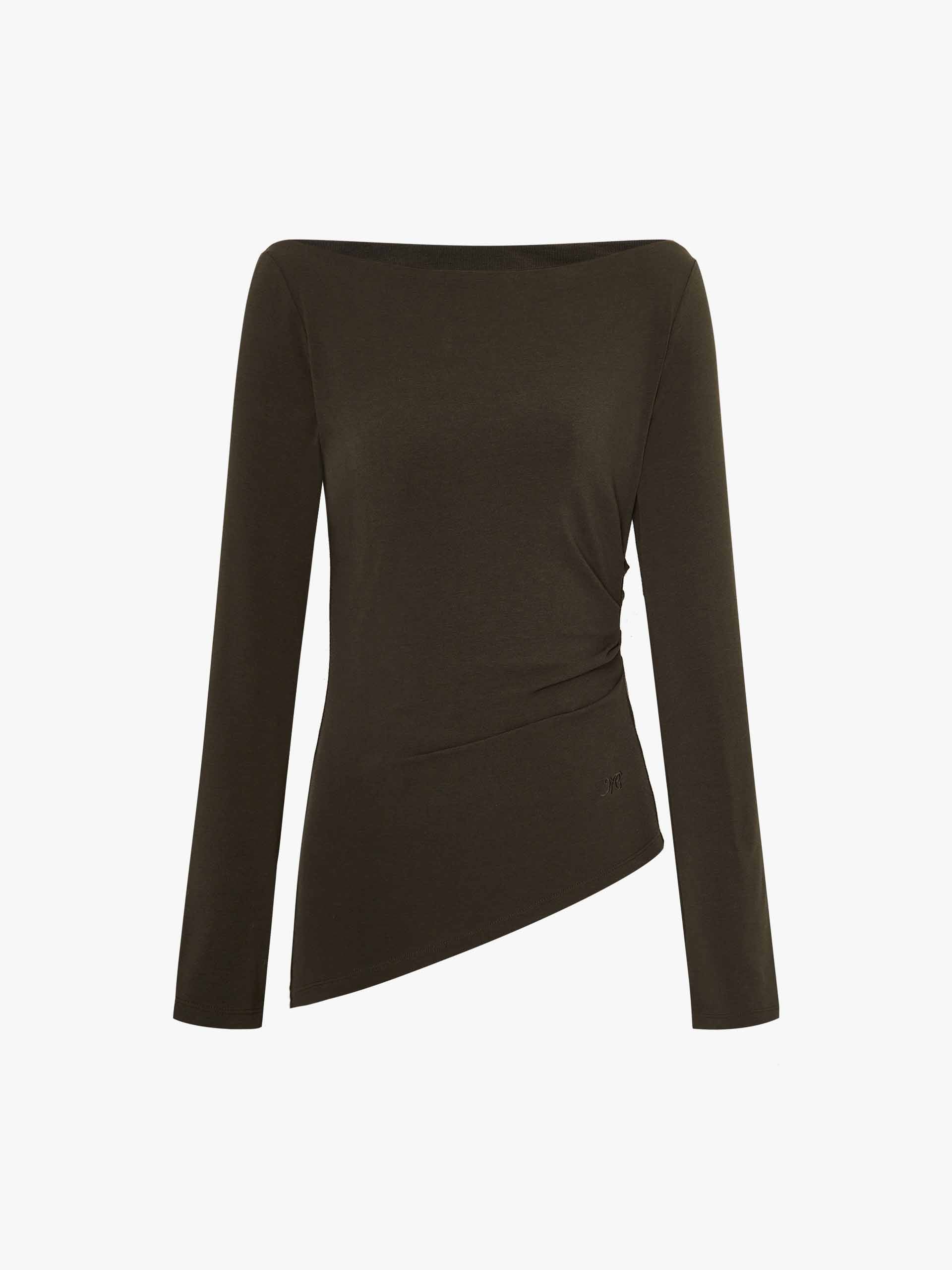 Asymmetrical Hem Knitted Top - Image 13