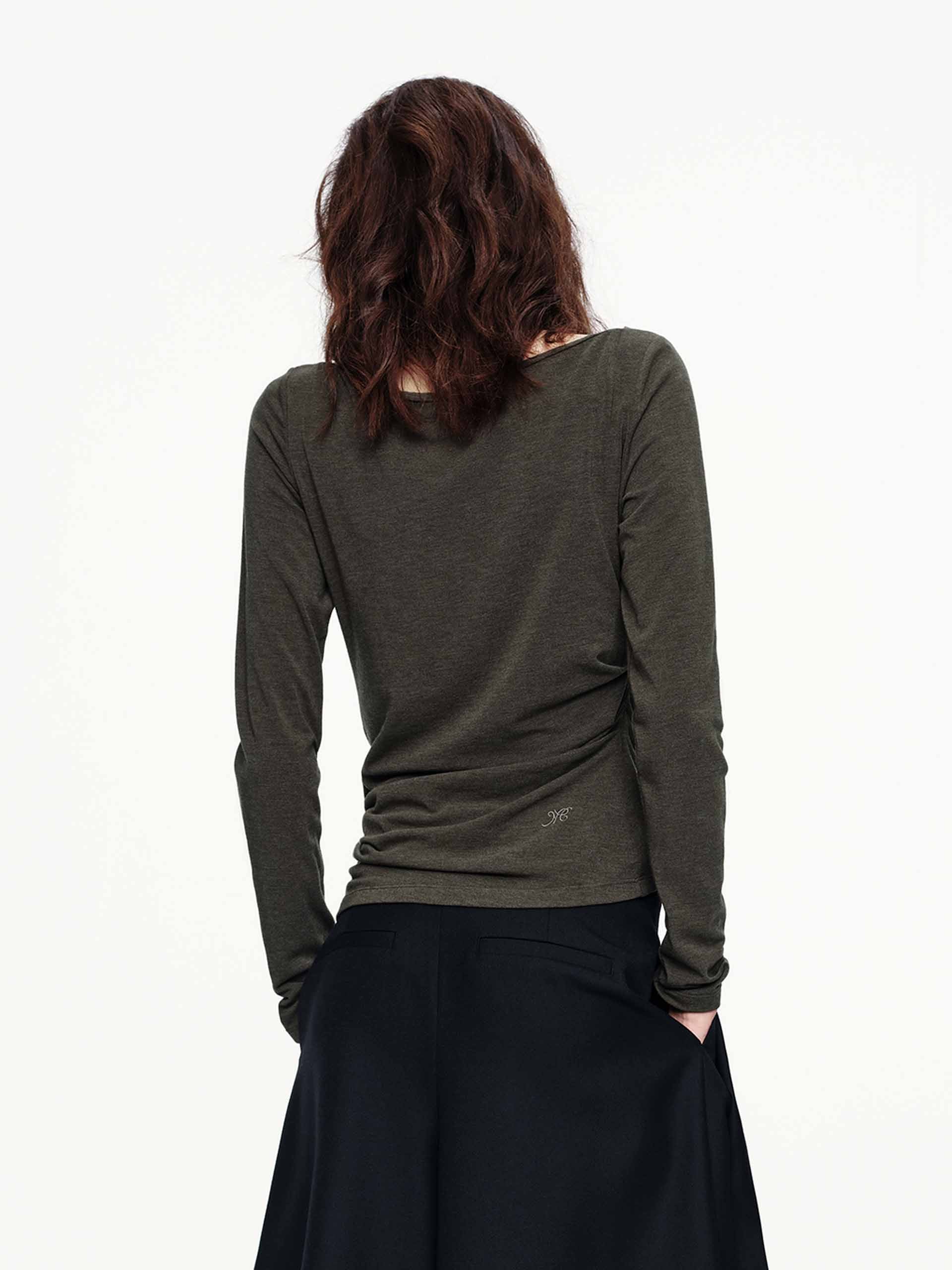 Asymmetrical Hem Knitted Top - Image 14