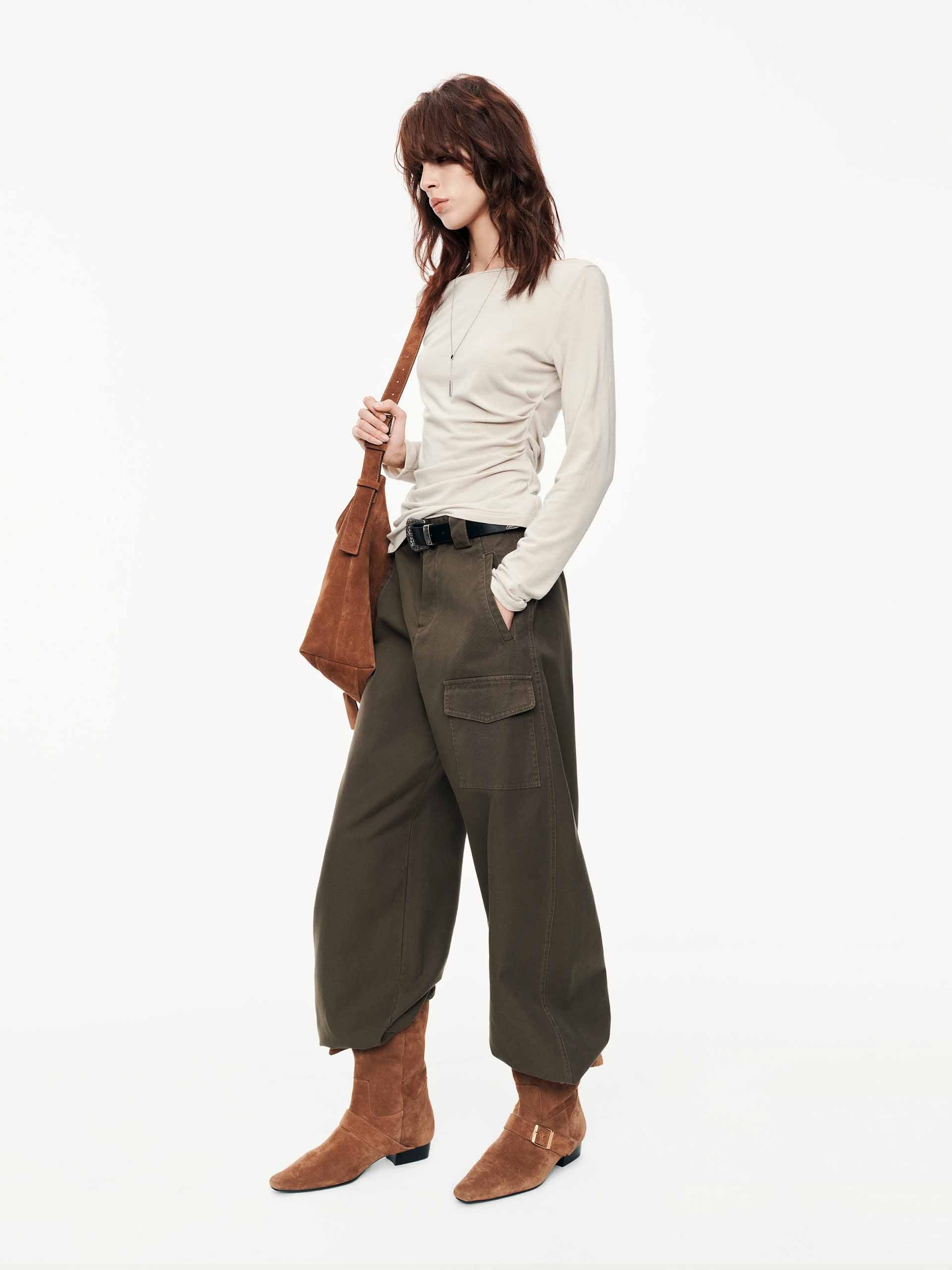 Asymmetrical Hem Knitted Top - Image 2