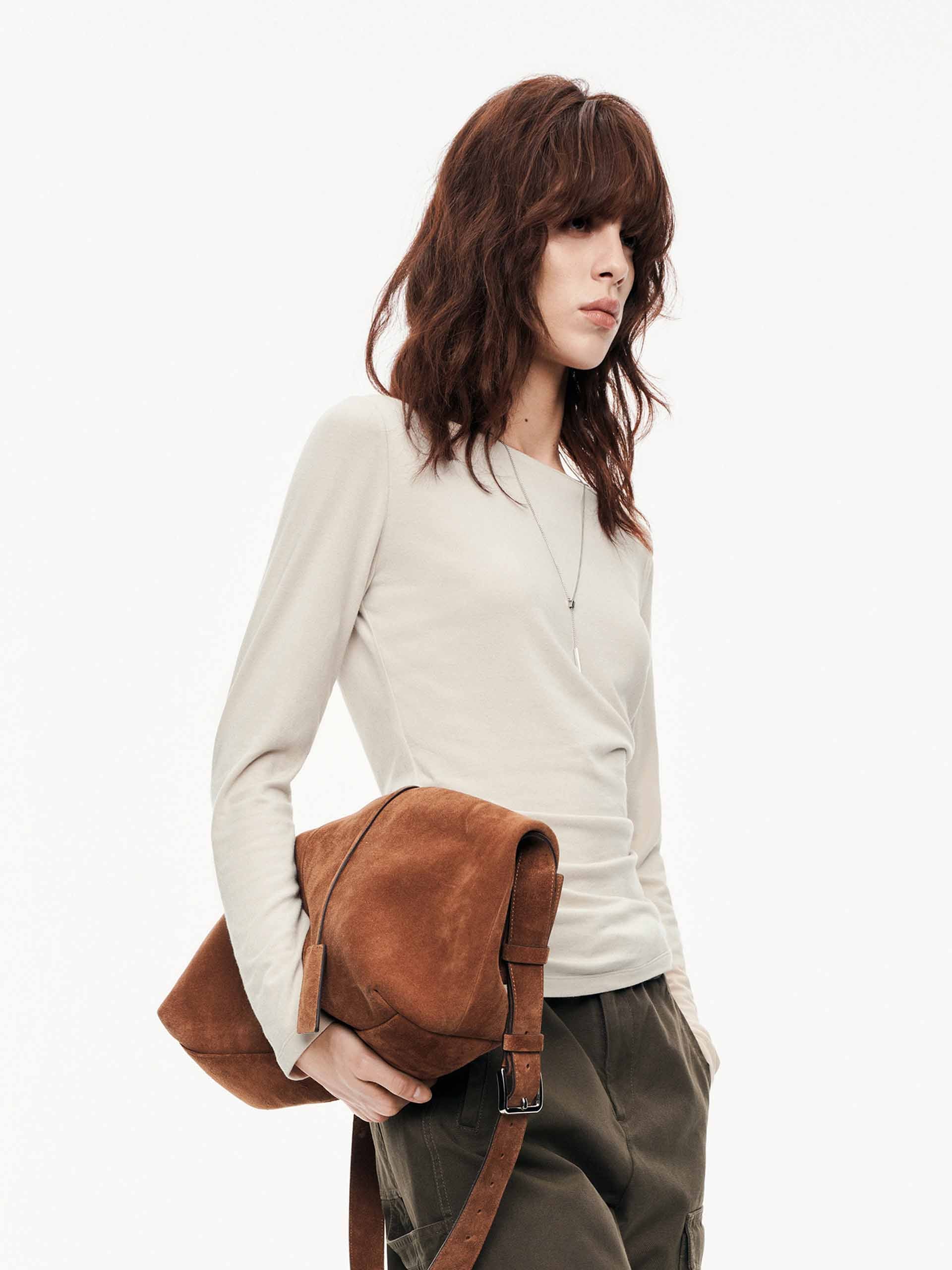 Asymmetrical Hem Knitted Top - Image 3