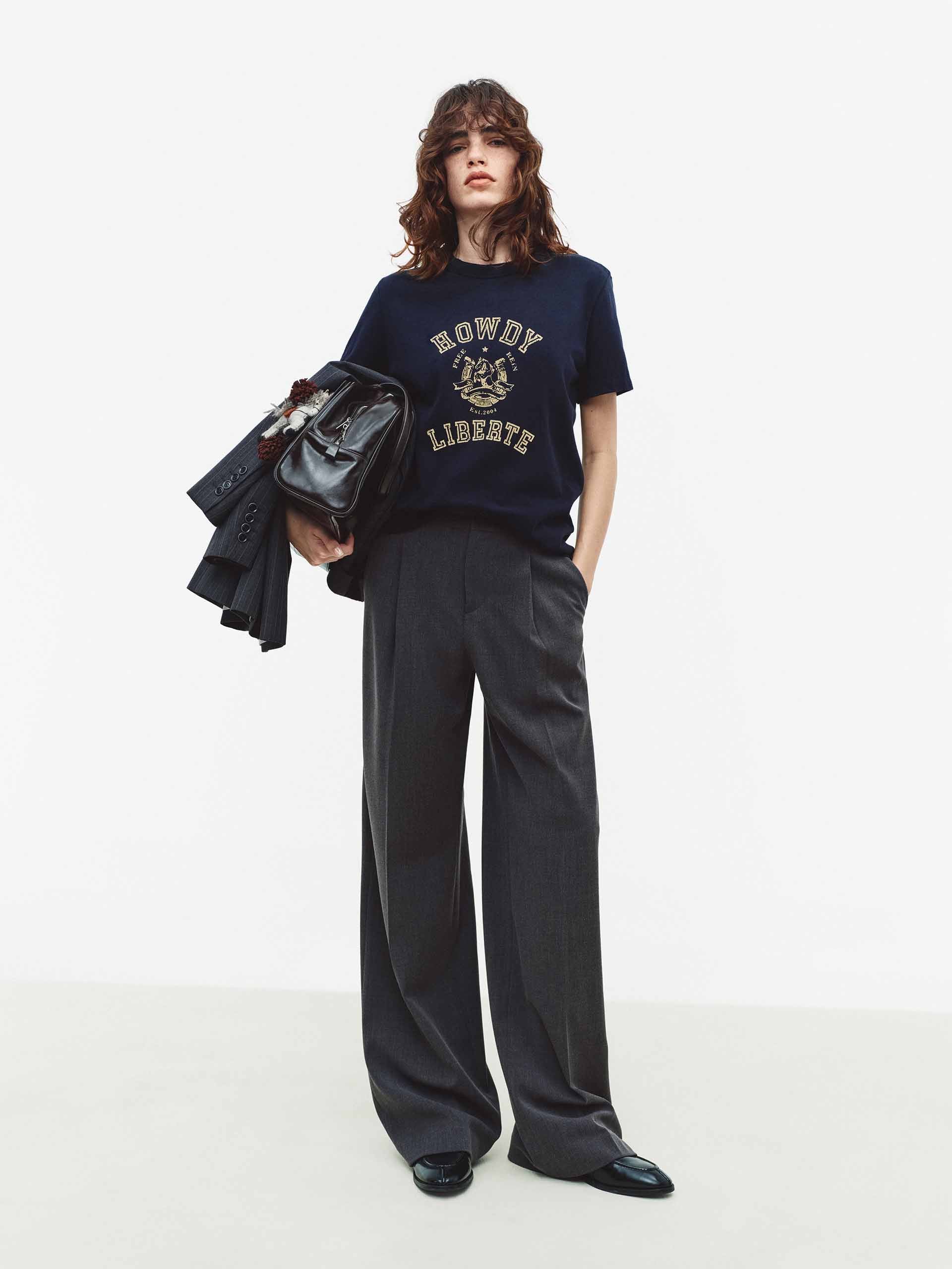 Back Buckle Draped Trousers - Image 2
