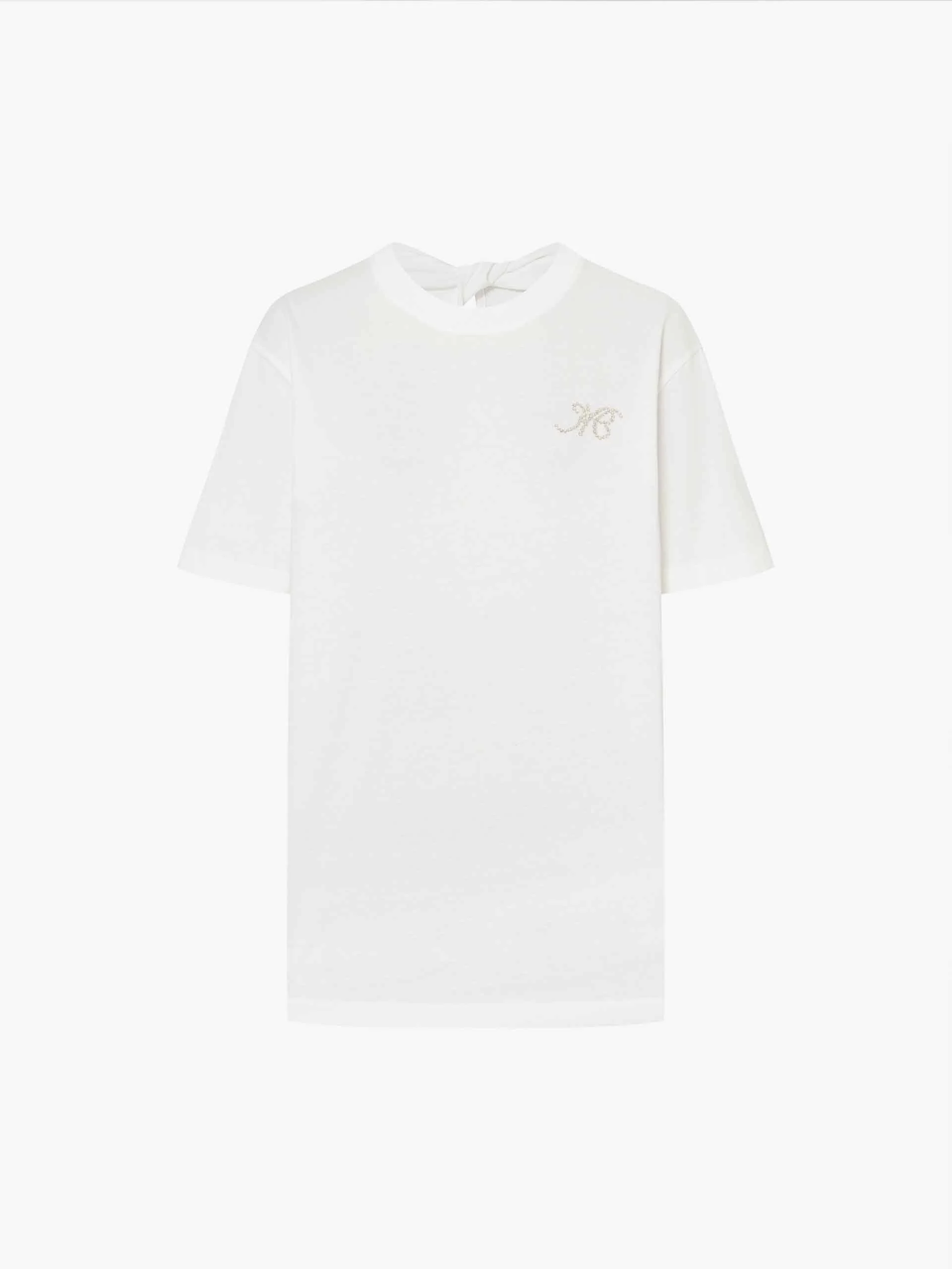 Back Cutout Cotton T-shirt - Image 5