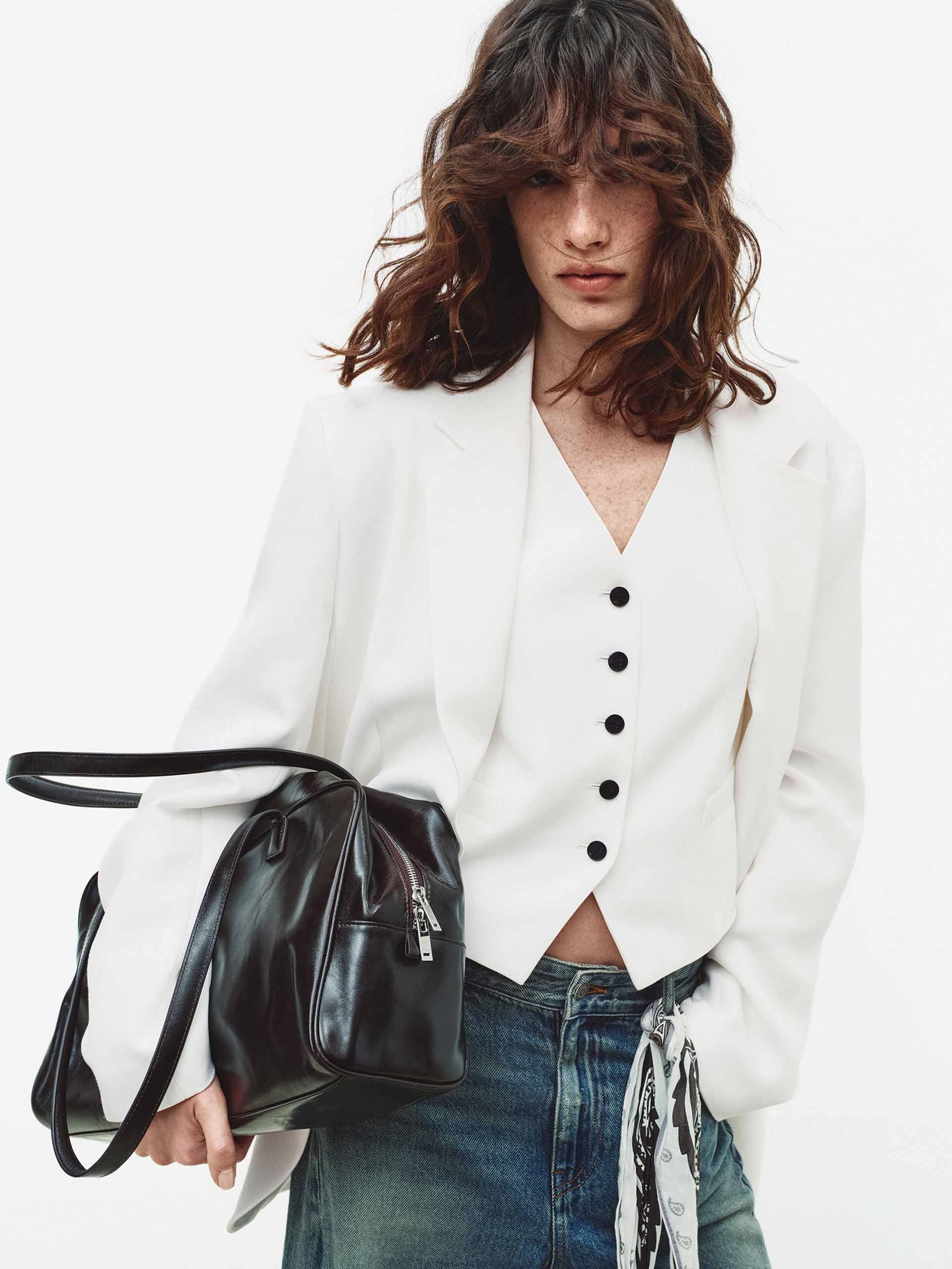 Back Cutout Structured Blazer