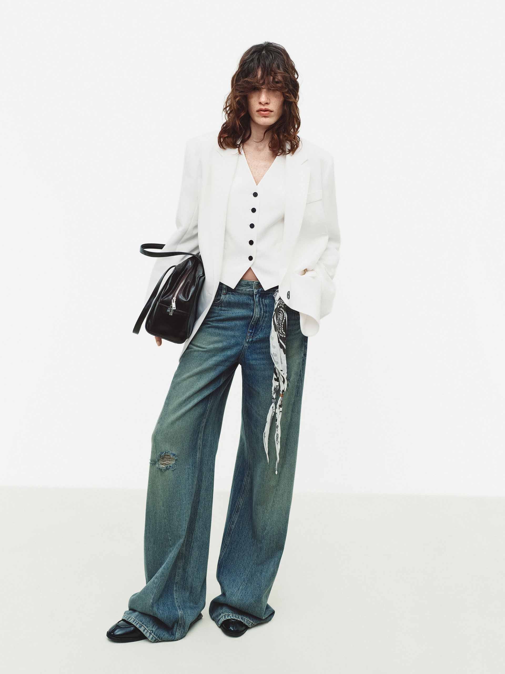 Back Cutout Structured Blazer - Image 2