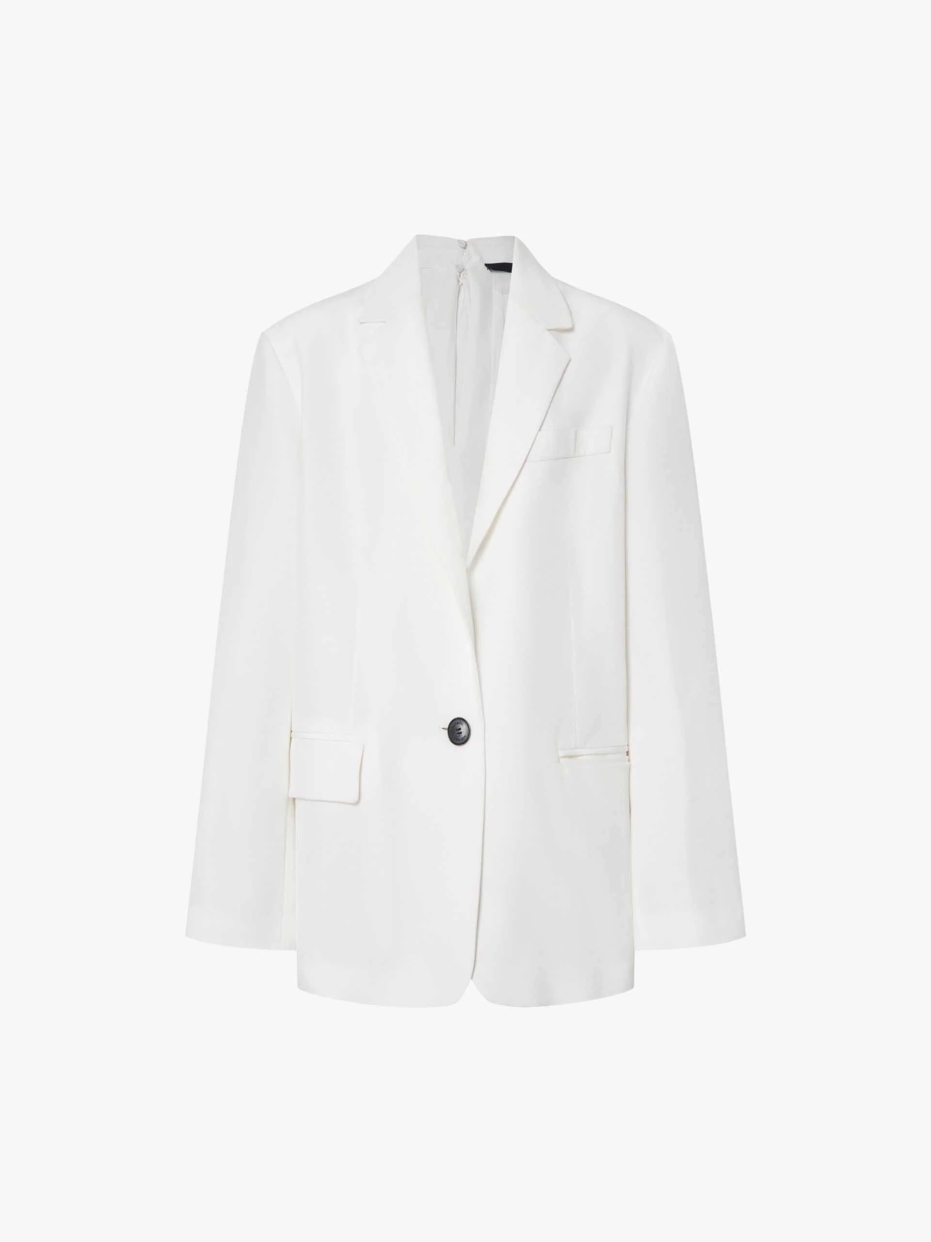 Back Cutout Structured Blazer - Image 5
