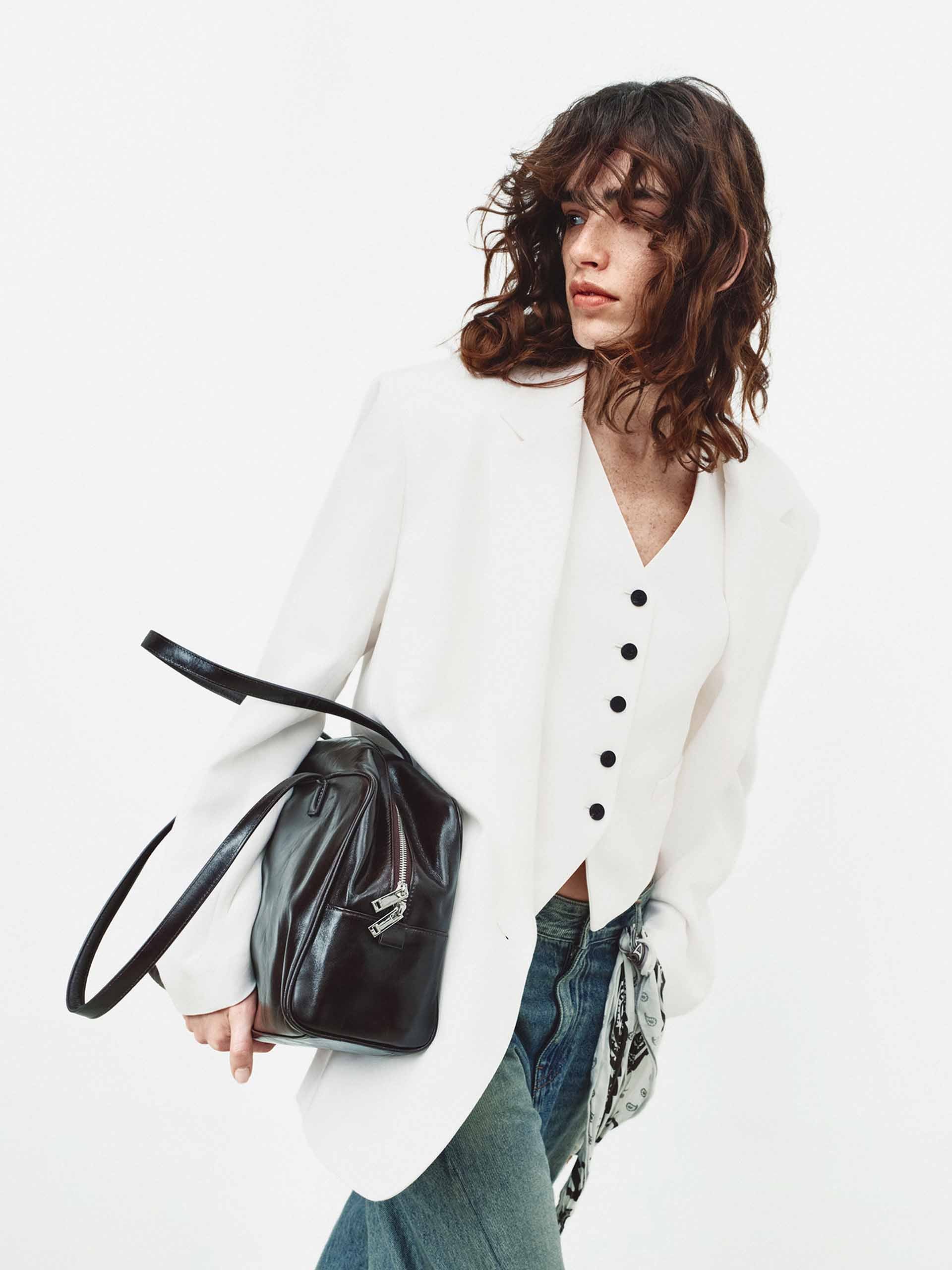 Back Cutout Structured Blazer - Image 6