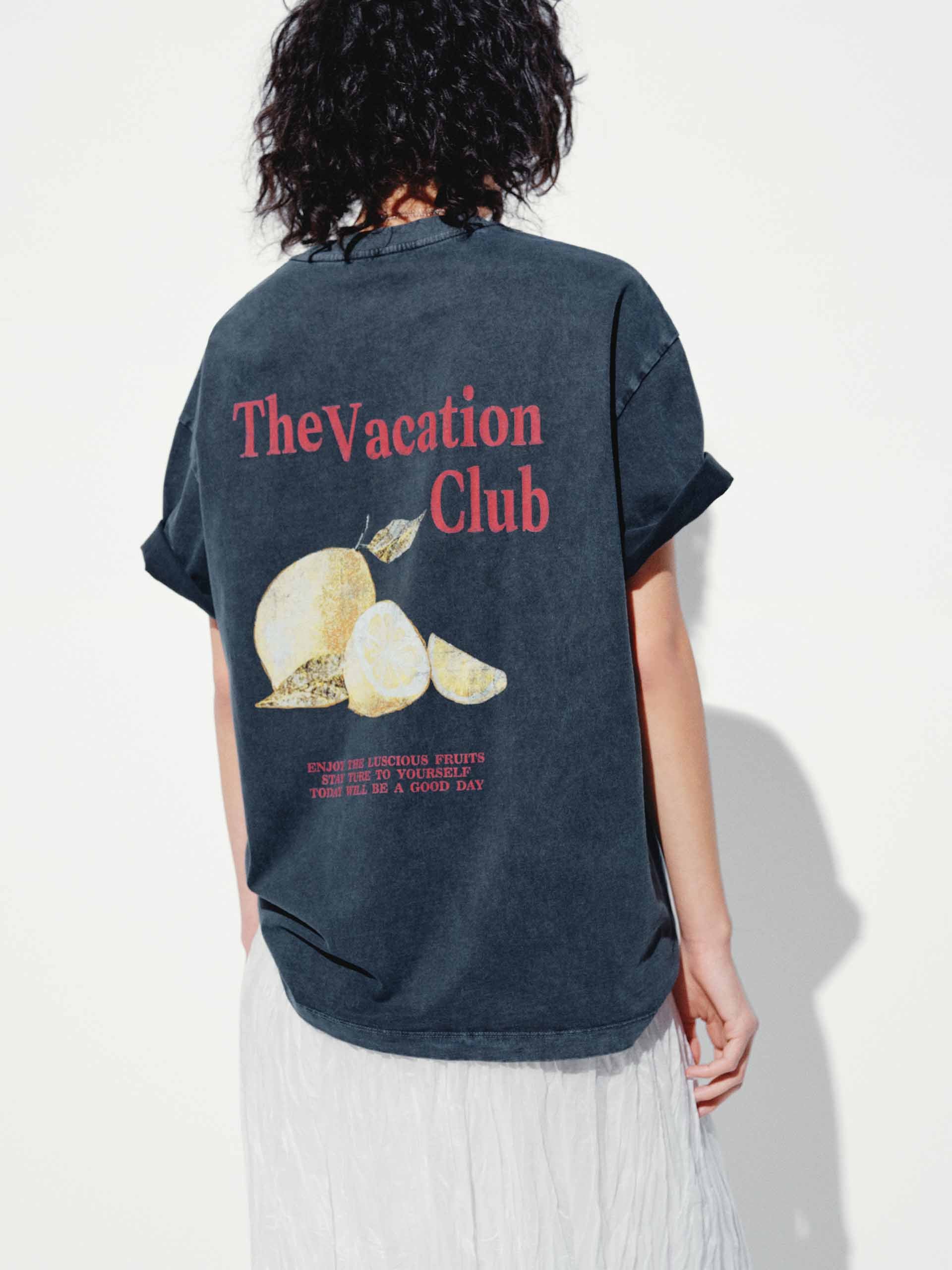 Back Fruit Cotton T-shirt - Image 8