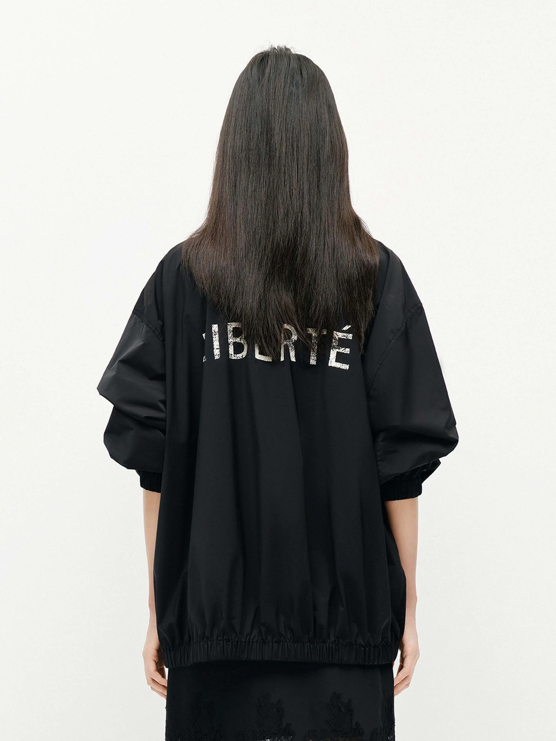 Back Letter Loose Jacket - Image 3