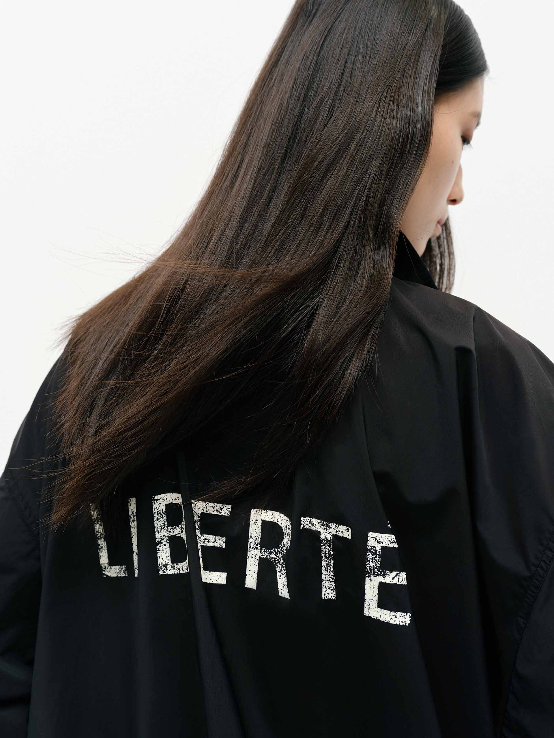 Back Letter Loose Jacket - Image 8