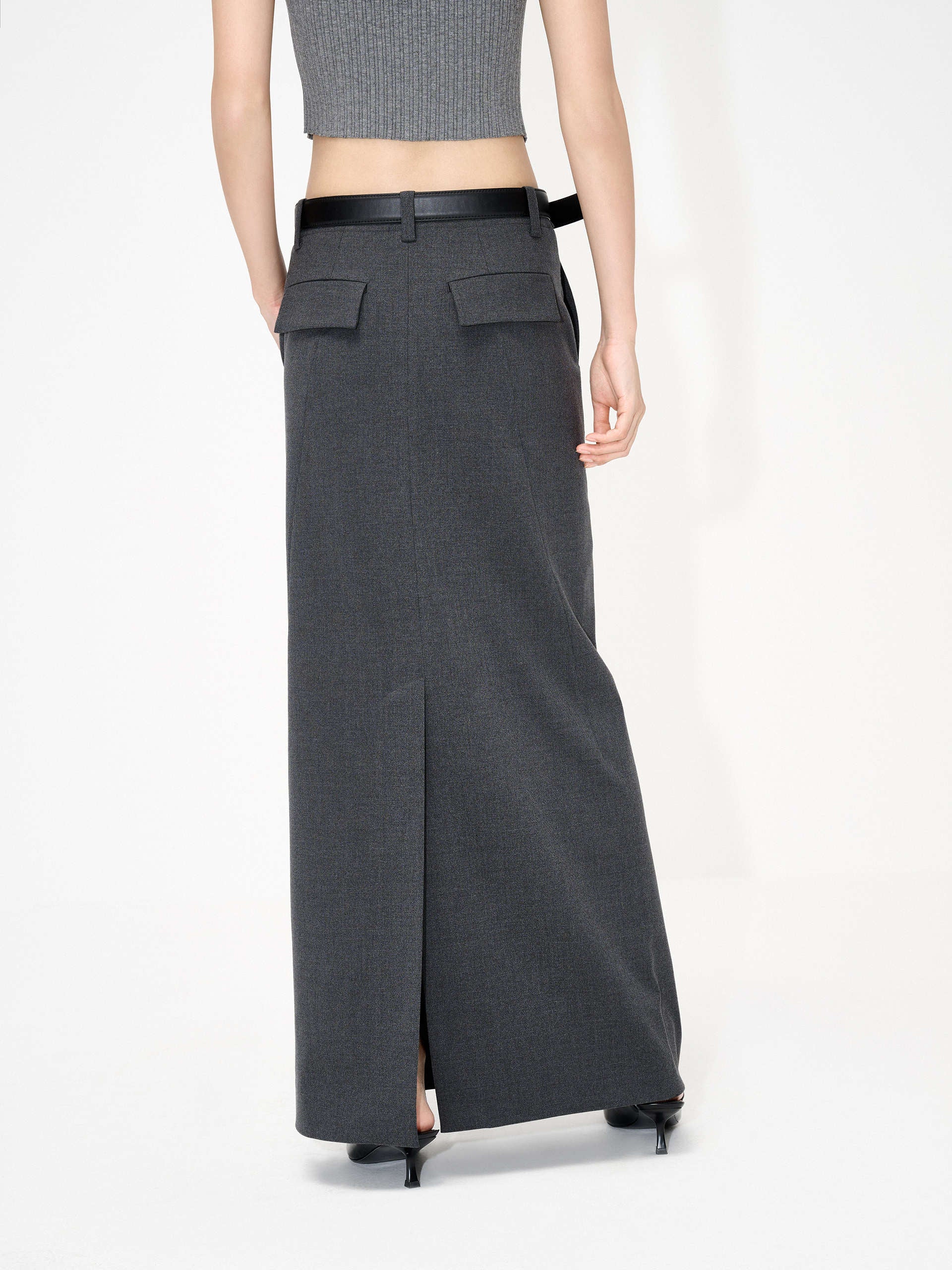 Back Slit Maxi Skirt - Image 6