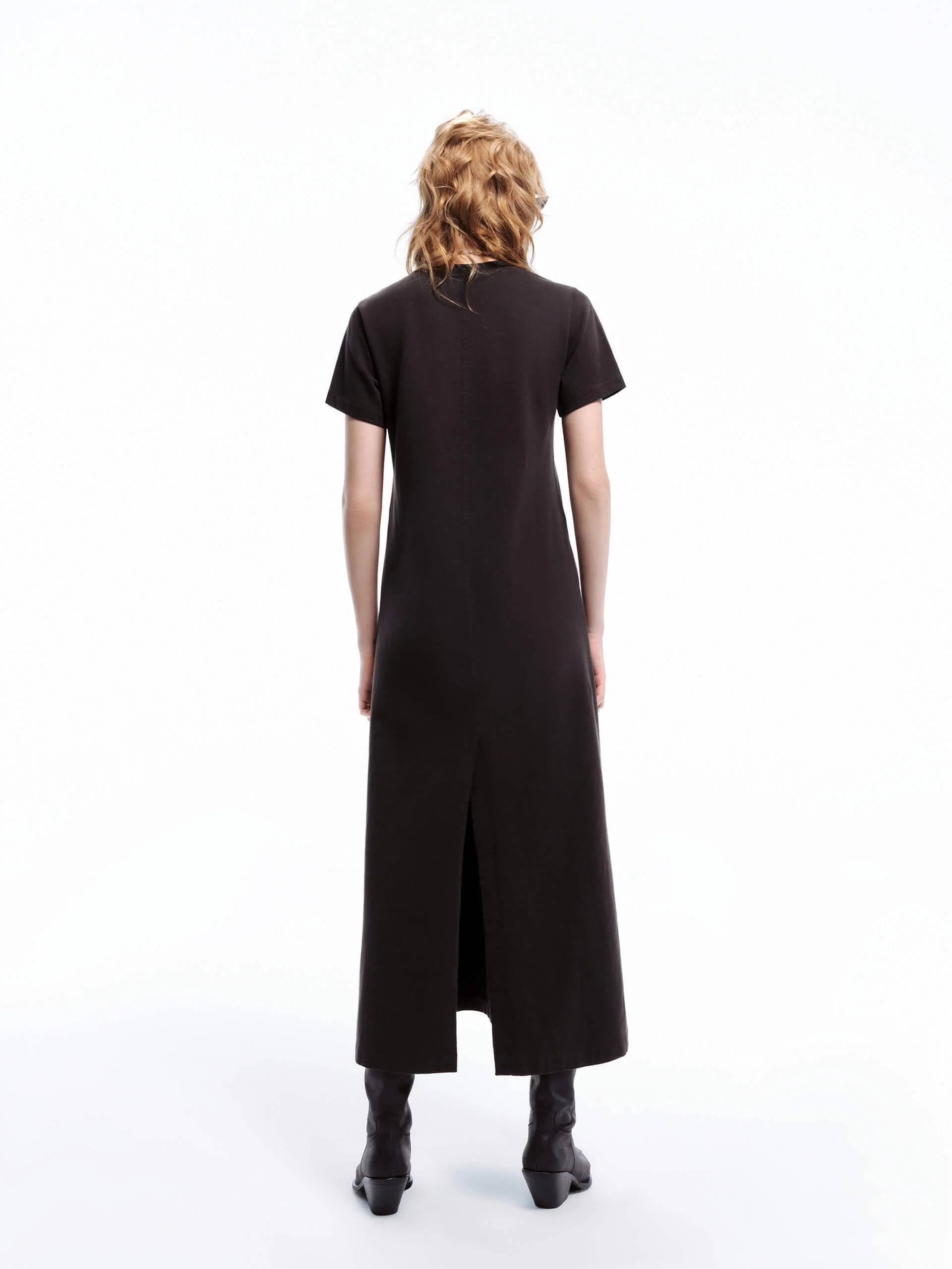 Back Slit Tee Dress - Image 3