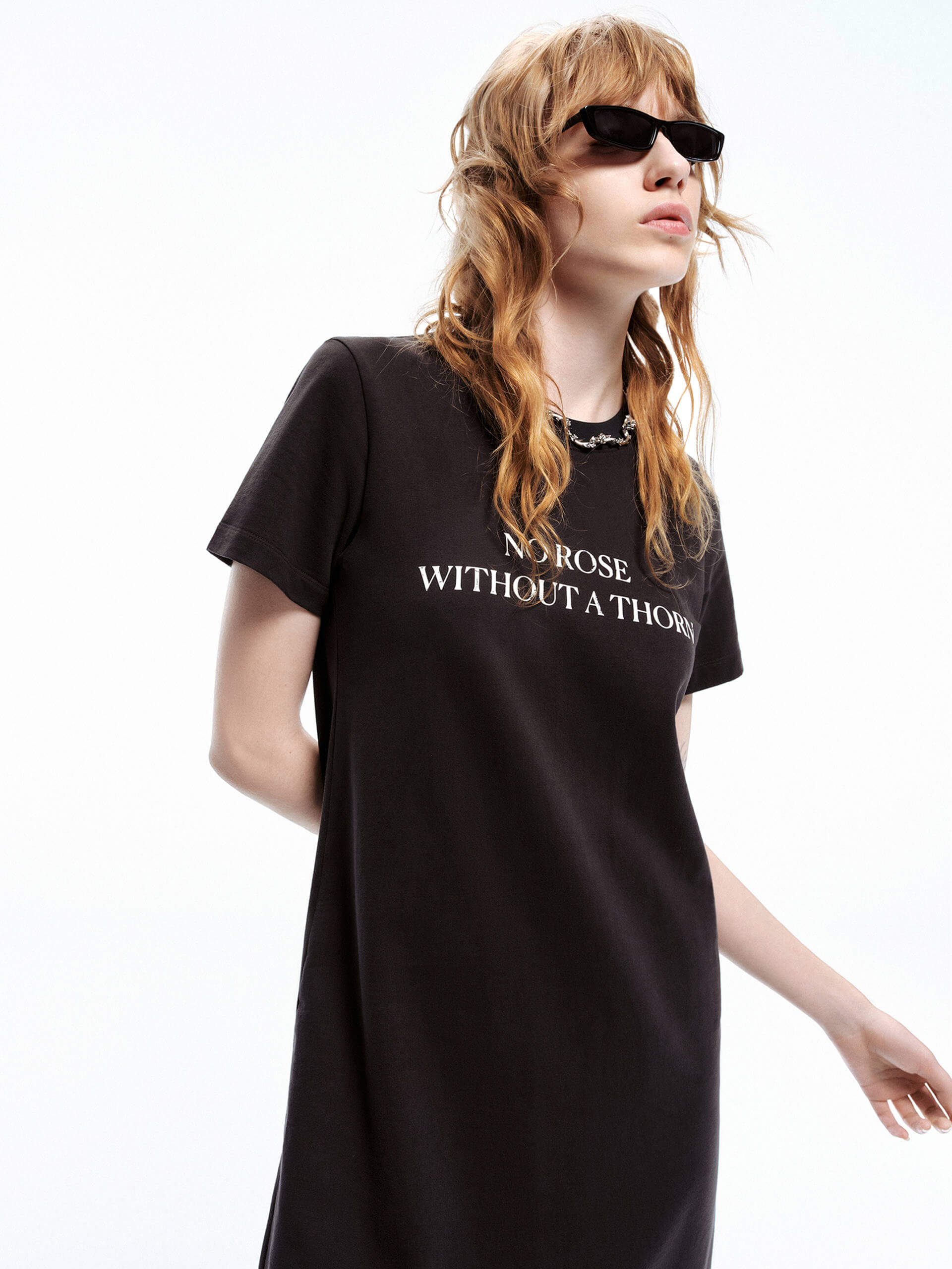 Back Slit Tee Dress - Image 6