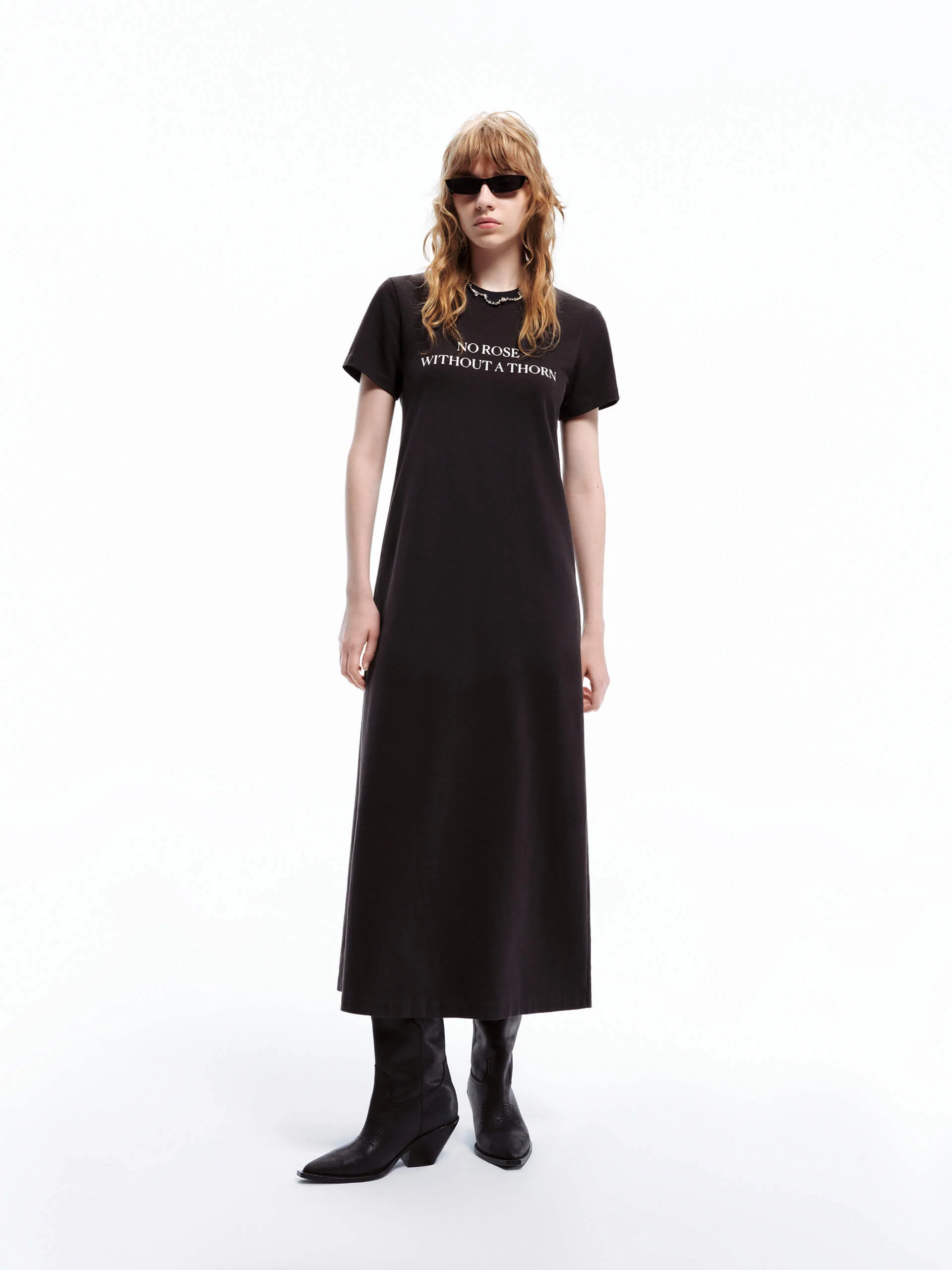 Back Slit Tee Dress - Image 7