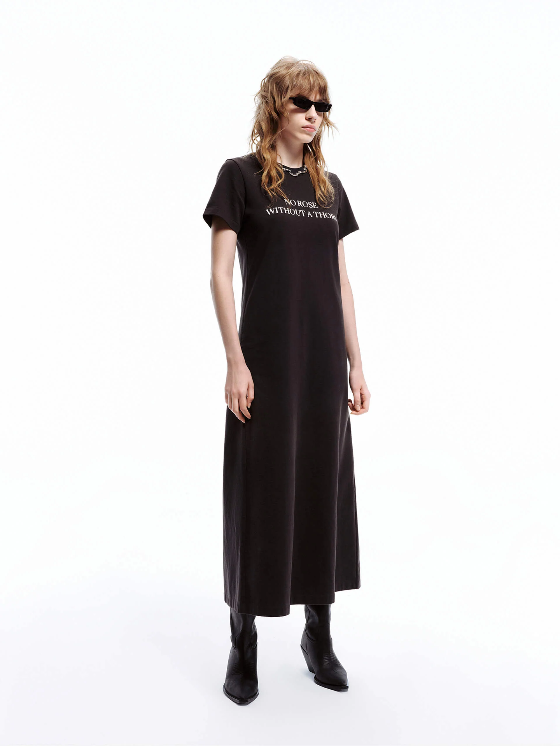Back Slit Tee Dress - Image 8