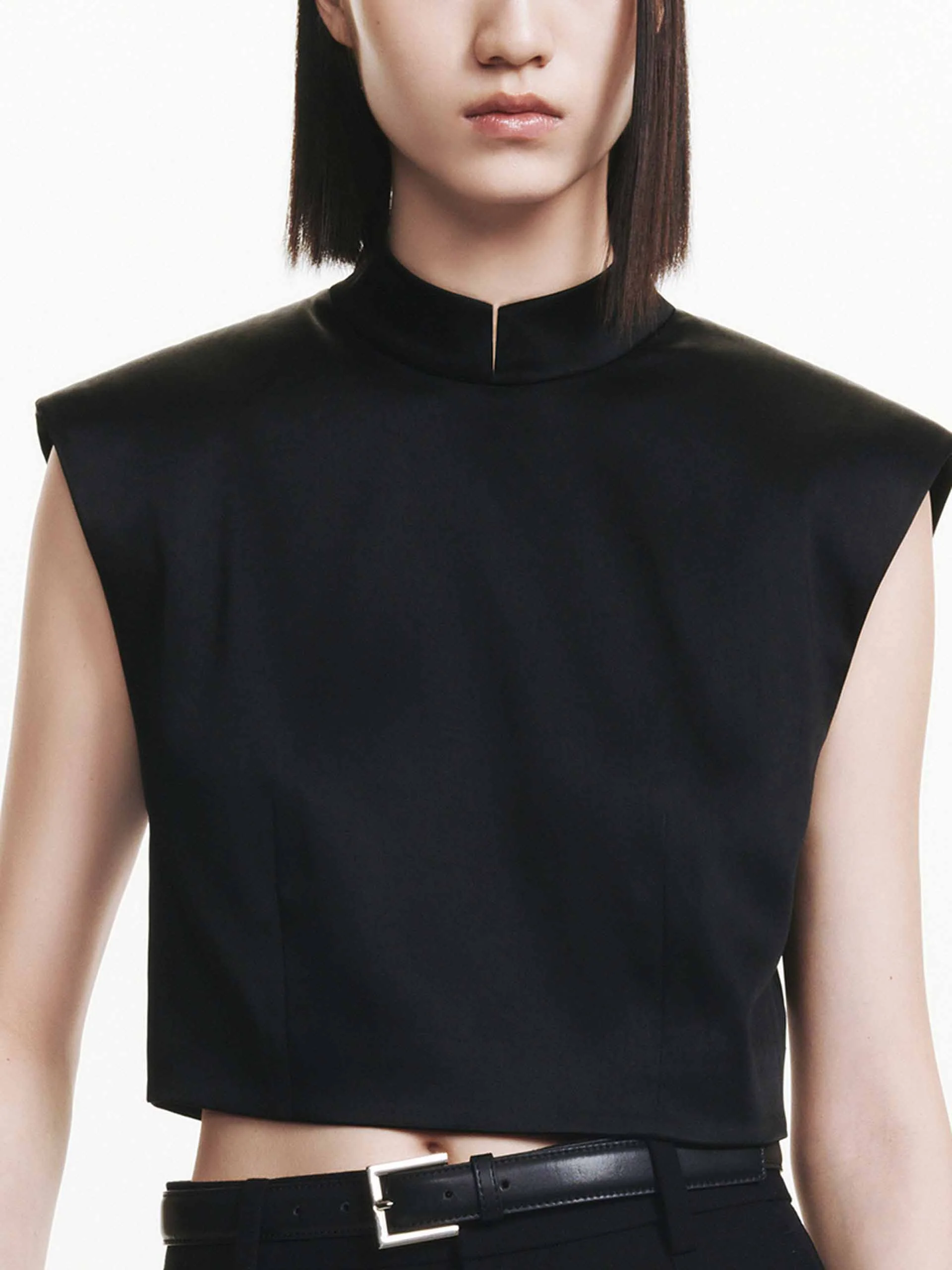 Back Zip Cropped Top - Image 2