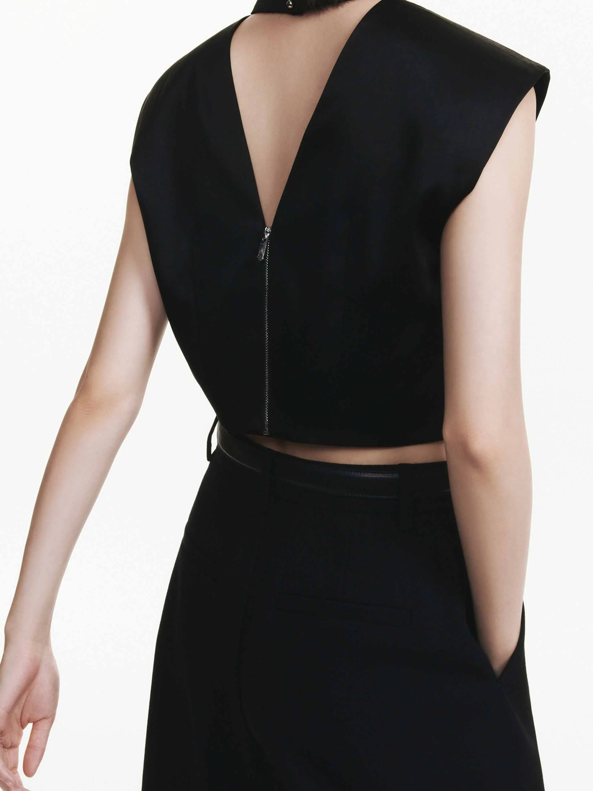 Back Zip Cropped Top - Image 8