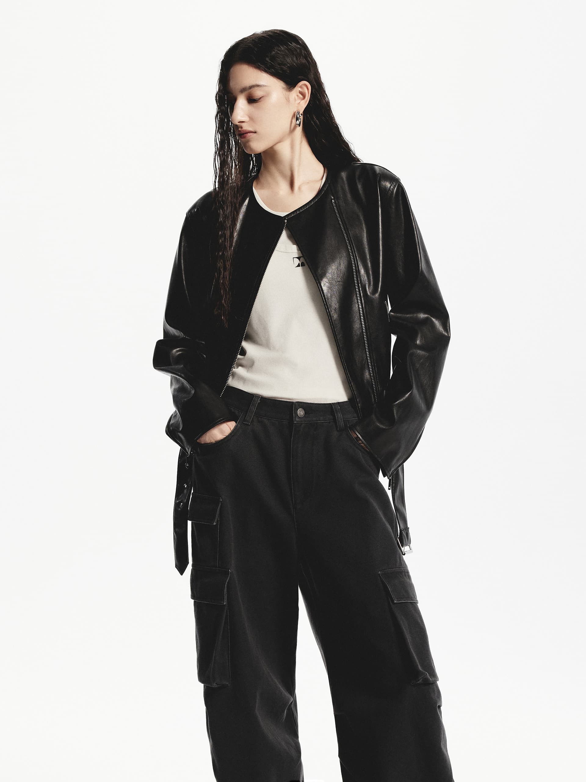 Barrel Leg Cargo Pants - Image 5