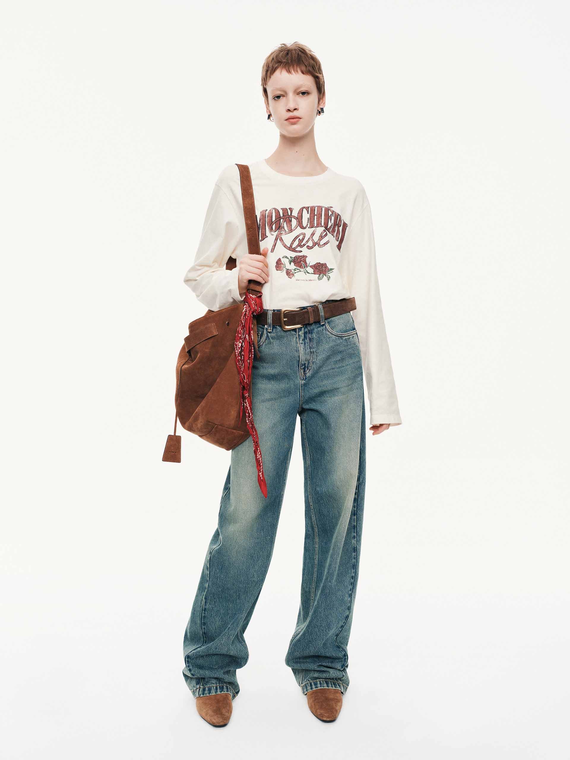 Barrel Leg Cotton Jeans - Image 2