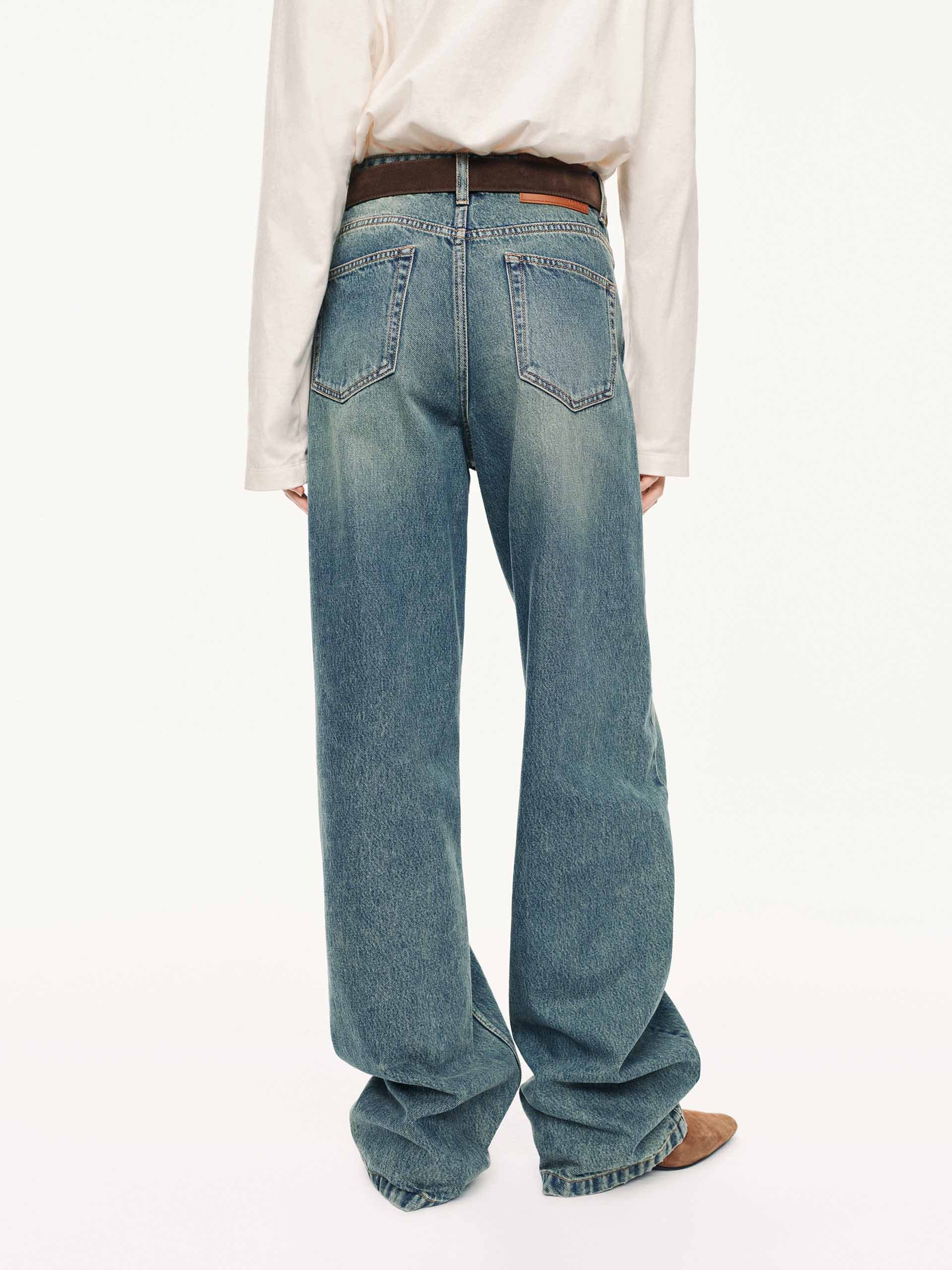 Barrel Leg Cotton Jeans - Image 6