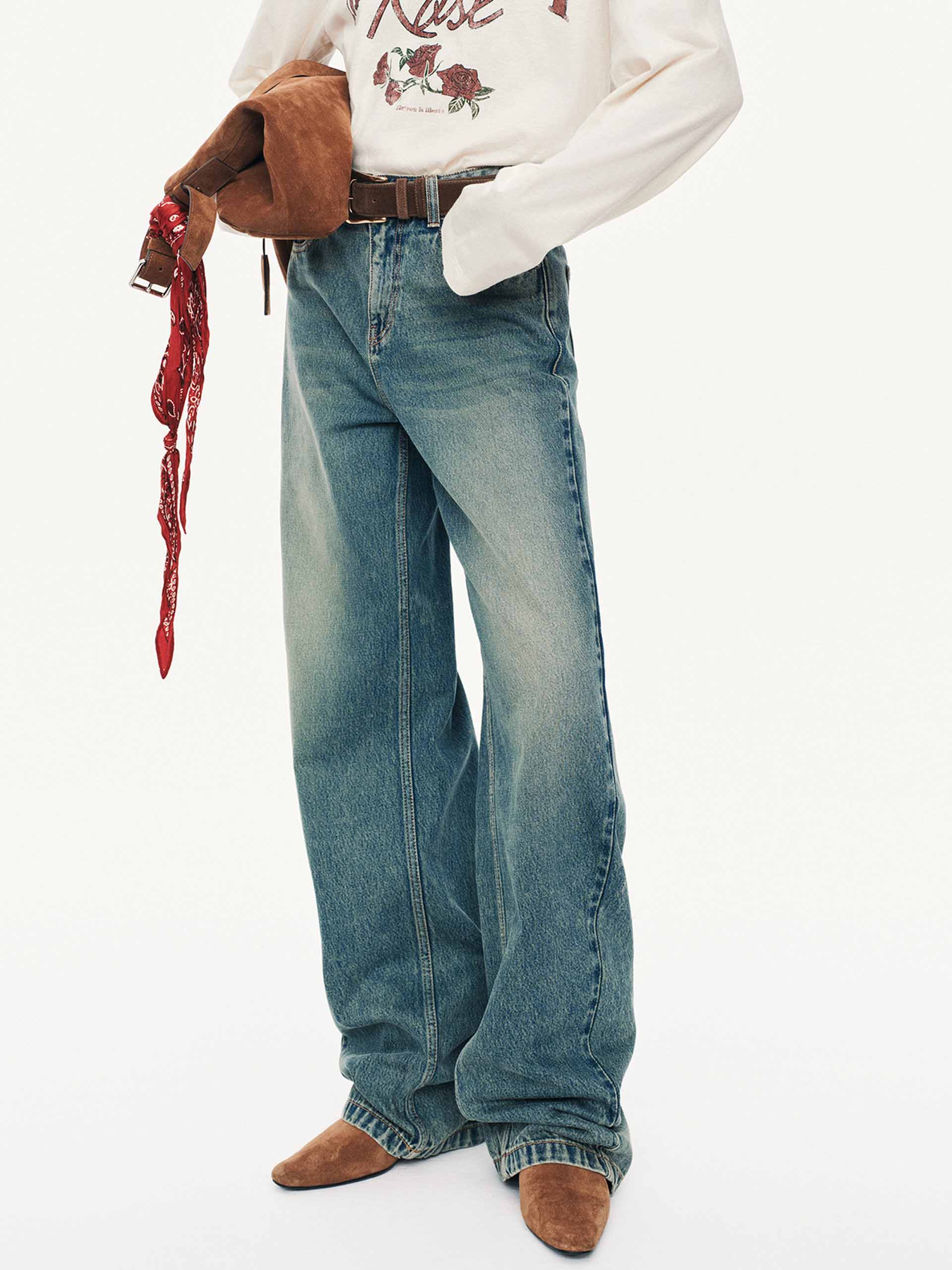Barrel Leg Cotton Jeans - Image 7