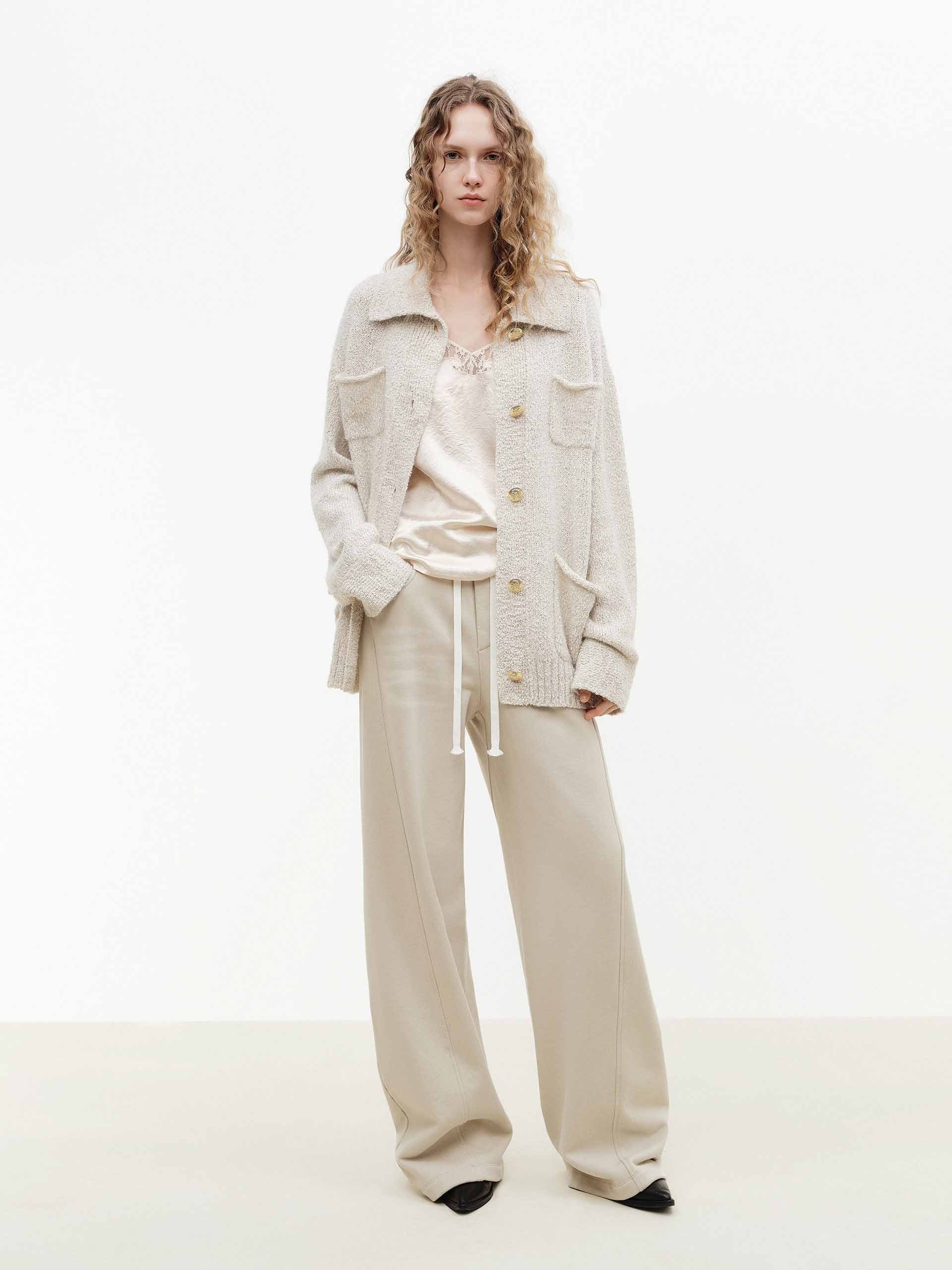 Barrel Leg Cotton Trousers - Image 2