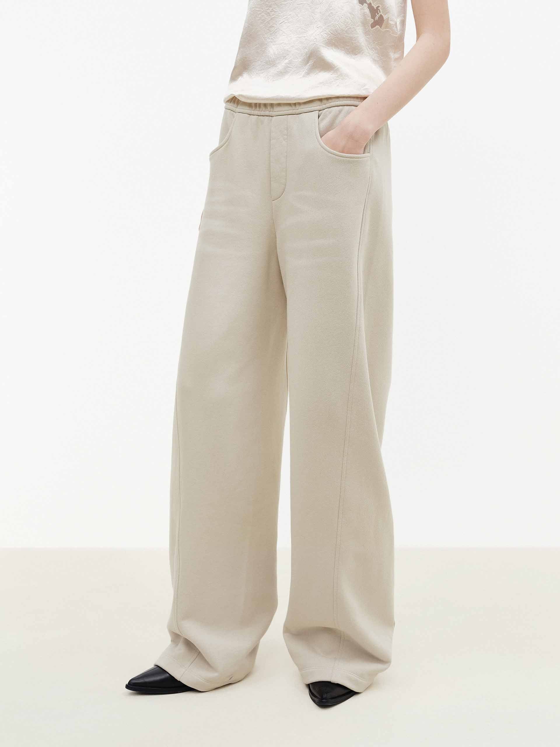 Barrel Leg Cotton Trousers - Image 3