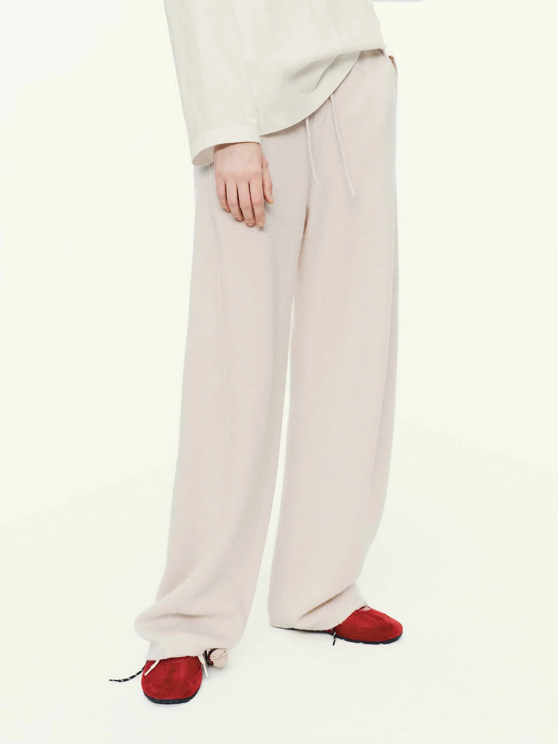 Barrel Leg Drawstring Trousers - Image 3
