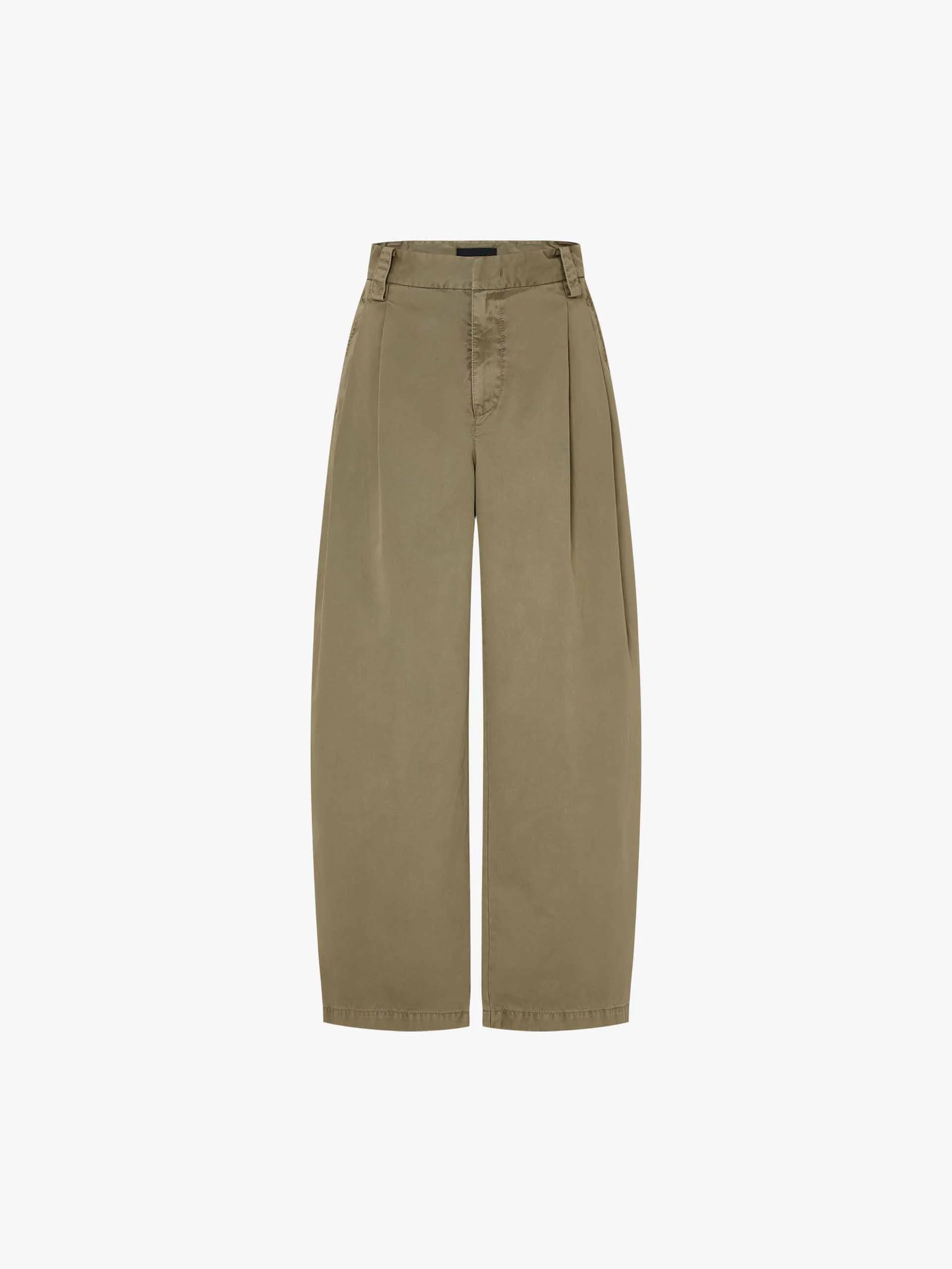 Barrel Leg Pleated Trousers - Image 5