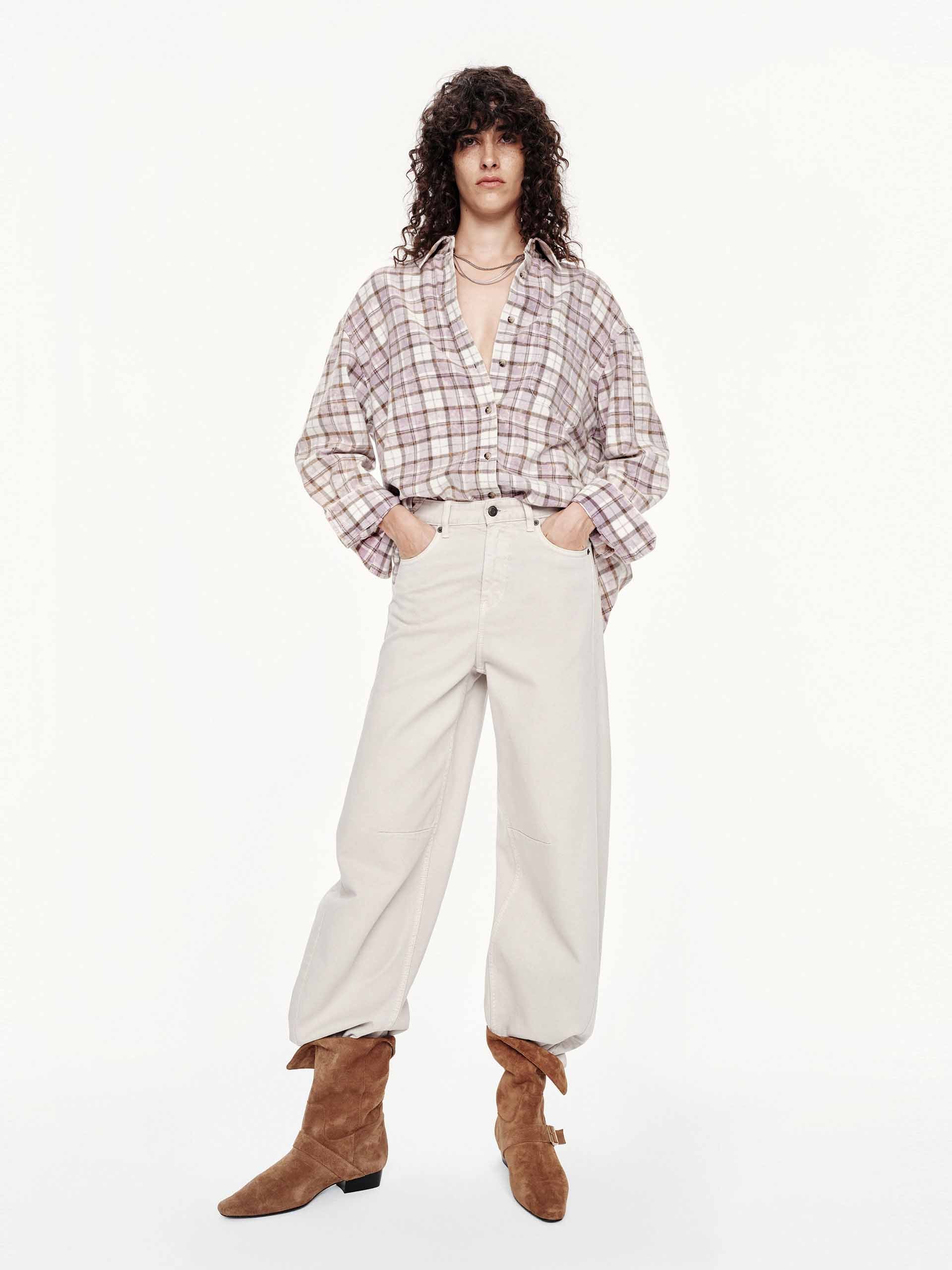 Barrel Leg White Jeans - Image 2