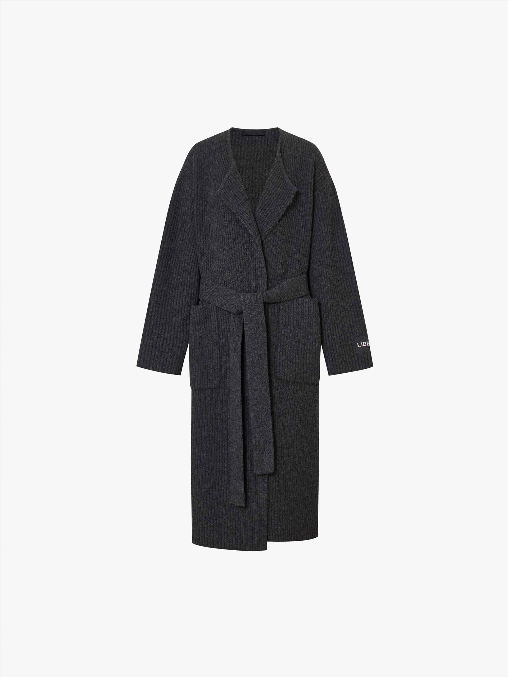 Belted Long Knitted Cardigan - Image 13