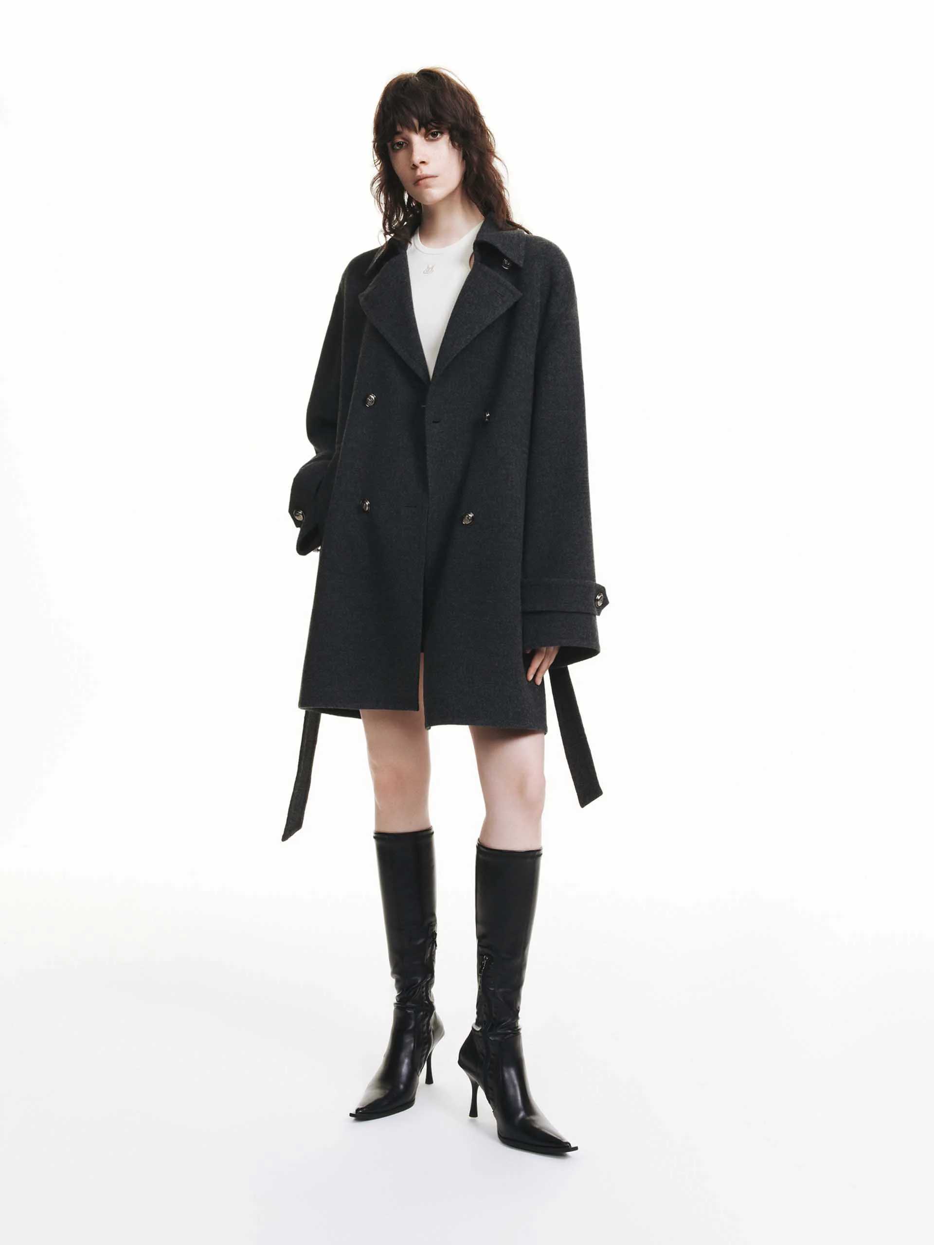 Belted Merino Wool Coat - Image 10