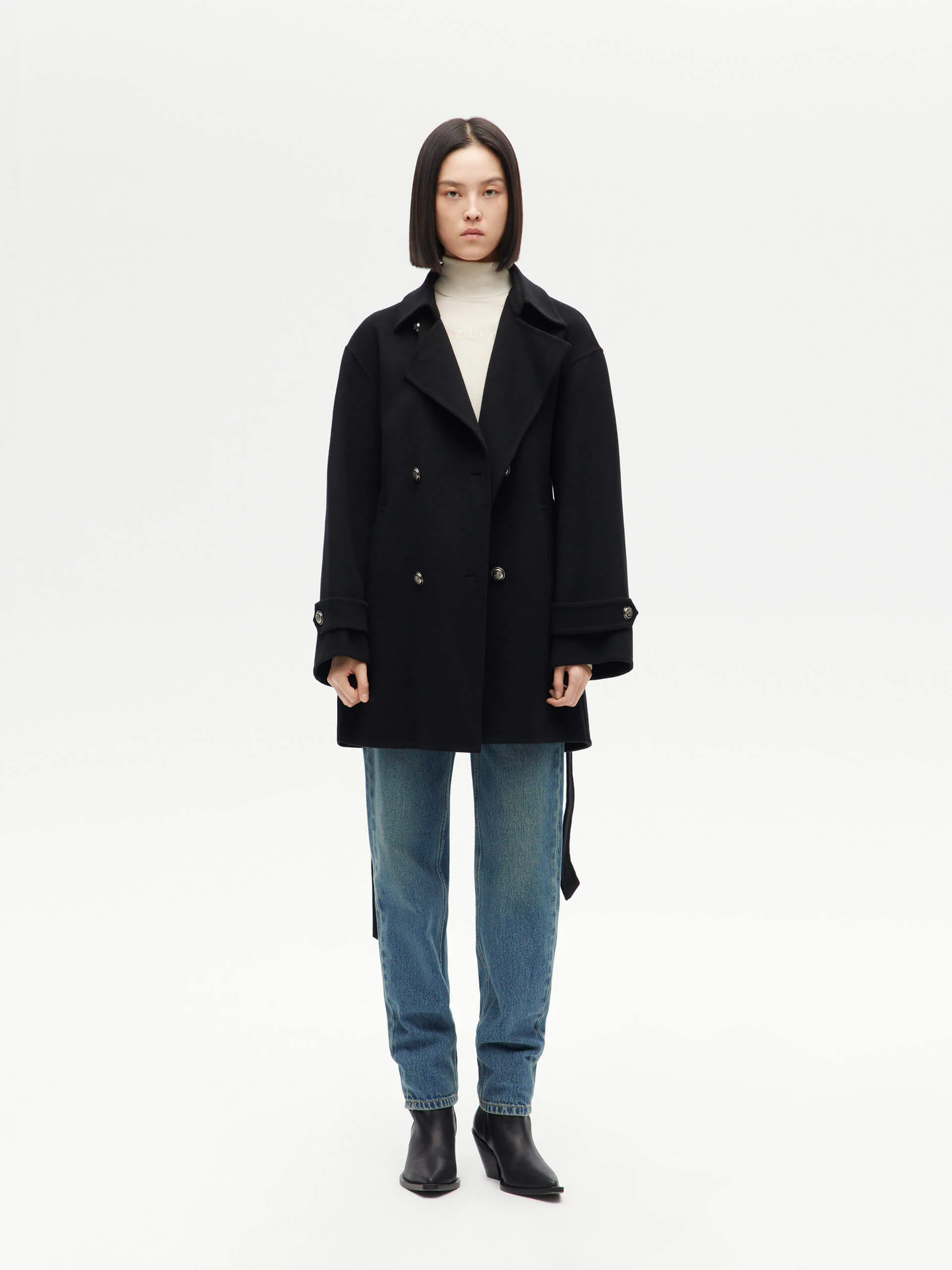 Belted Merino Wool Coat - Image 18