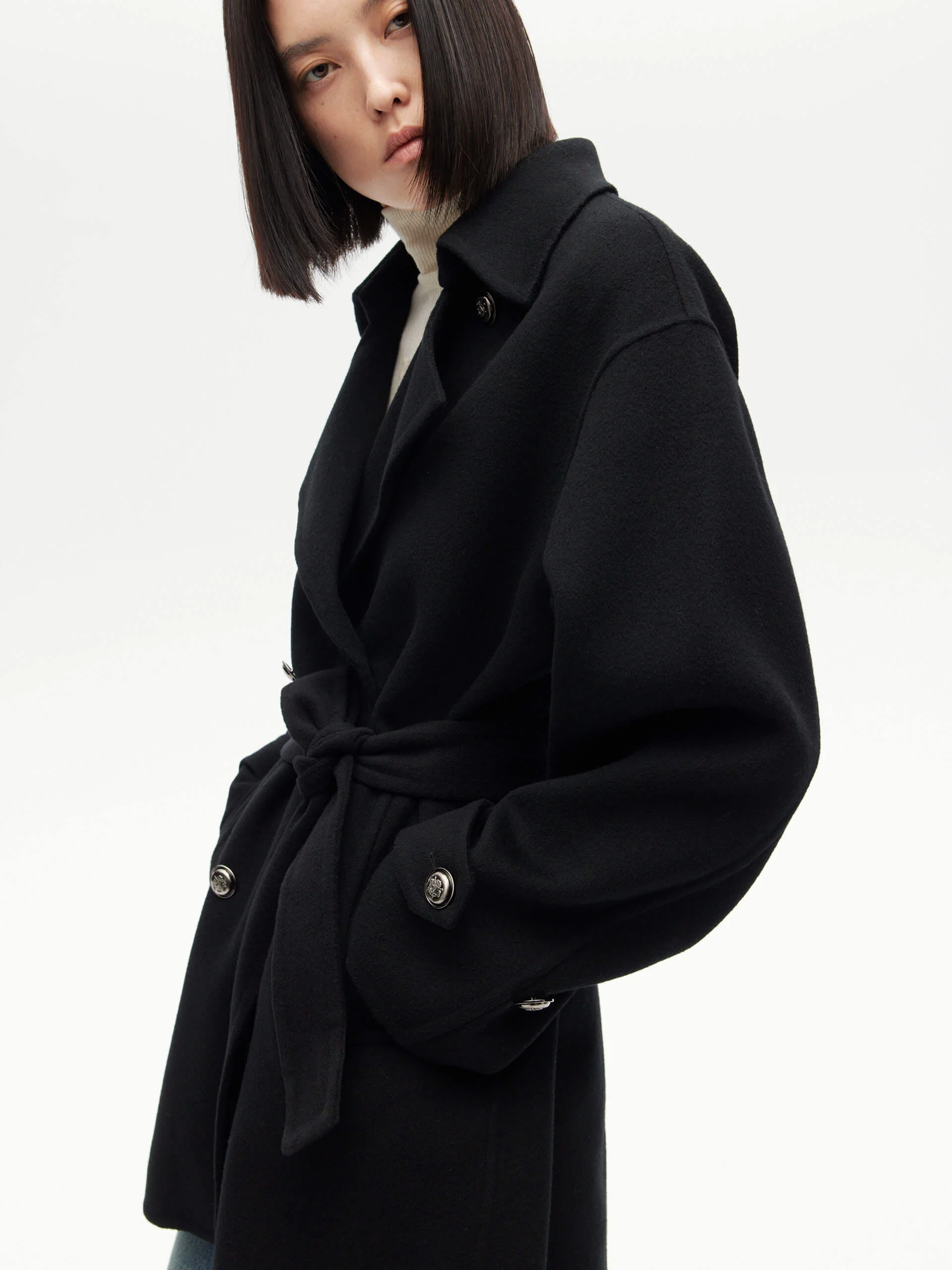 Belted Merino Wool Coat - Image 19