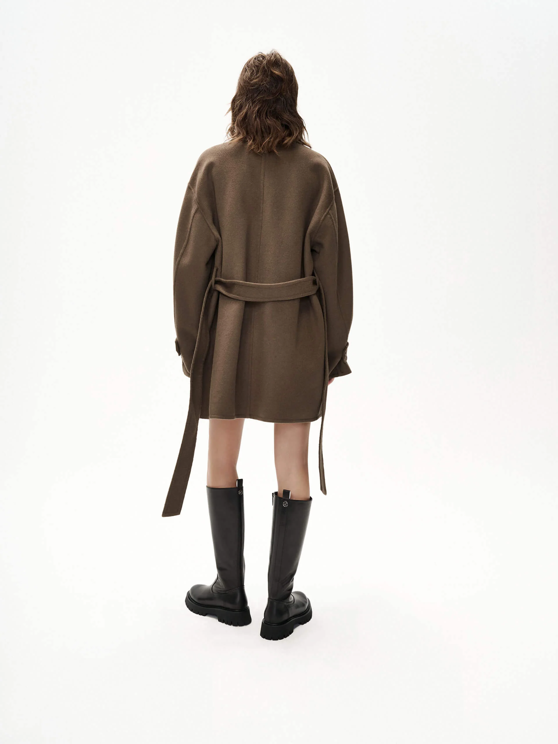 Belted Merino Wool Coat - Image 3