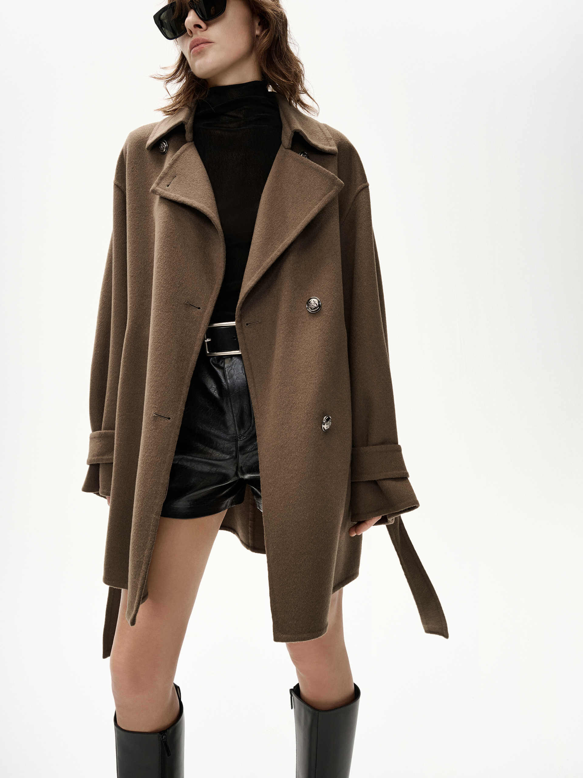 Belted Merino Wool Coat - Image 6