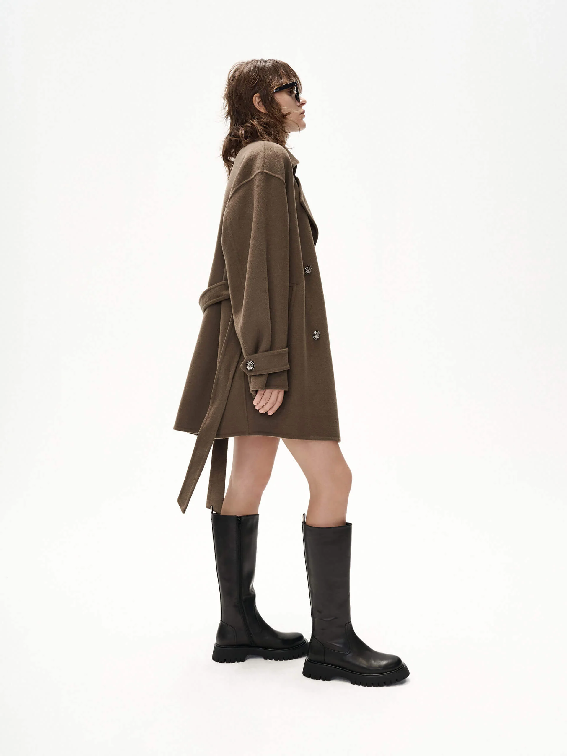 Belted Merino Wool Coat - Image 8