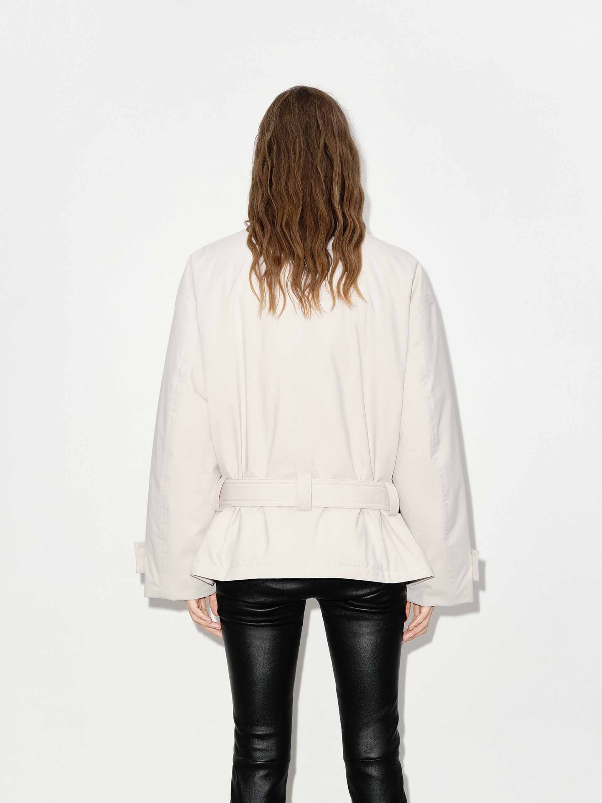 Belted Midi Length Down Jacket - Image 6