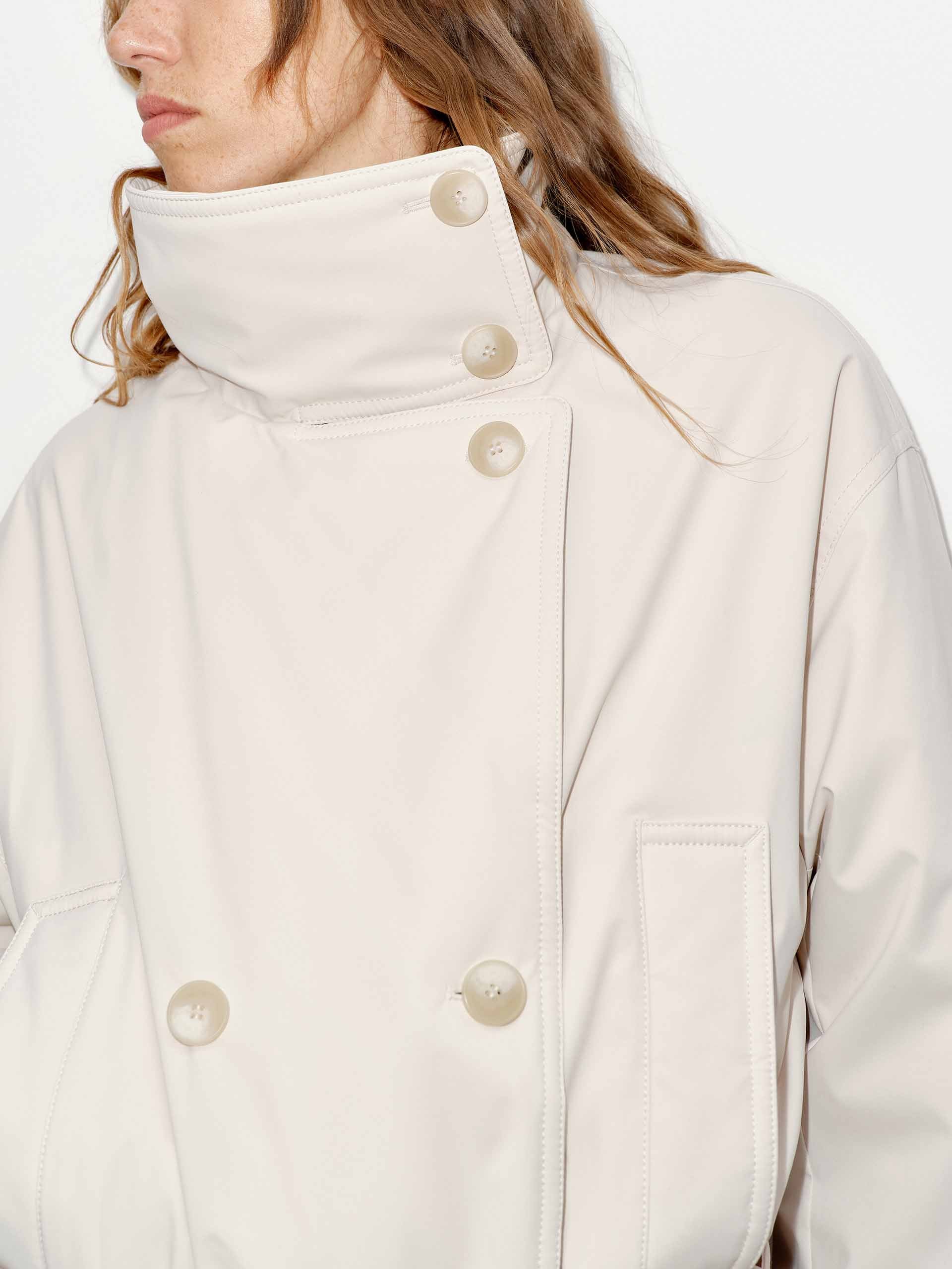 Belted Midi Length Down Jacket - Image 7