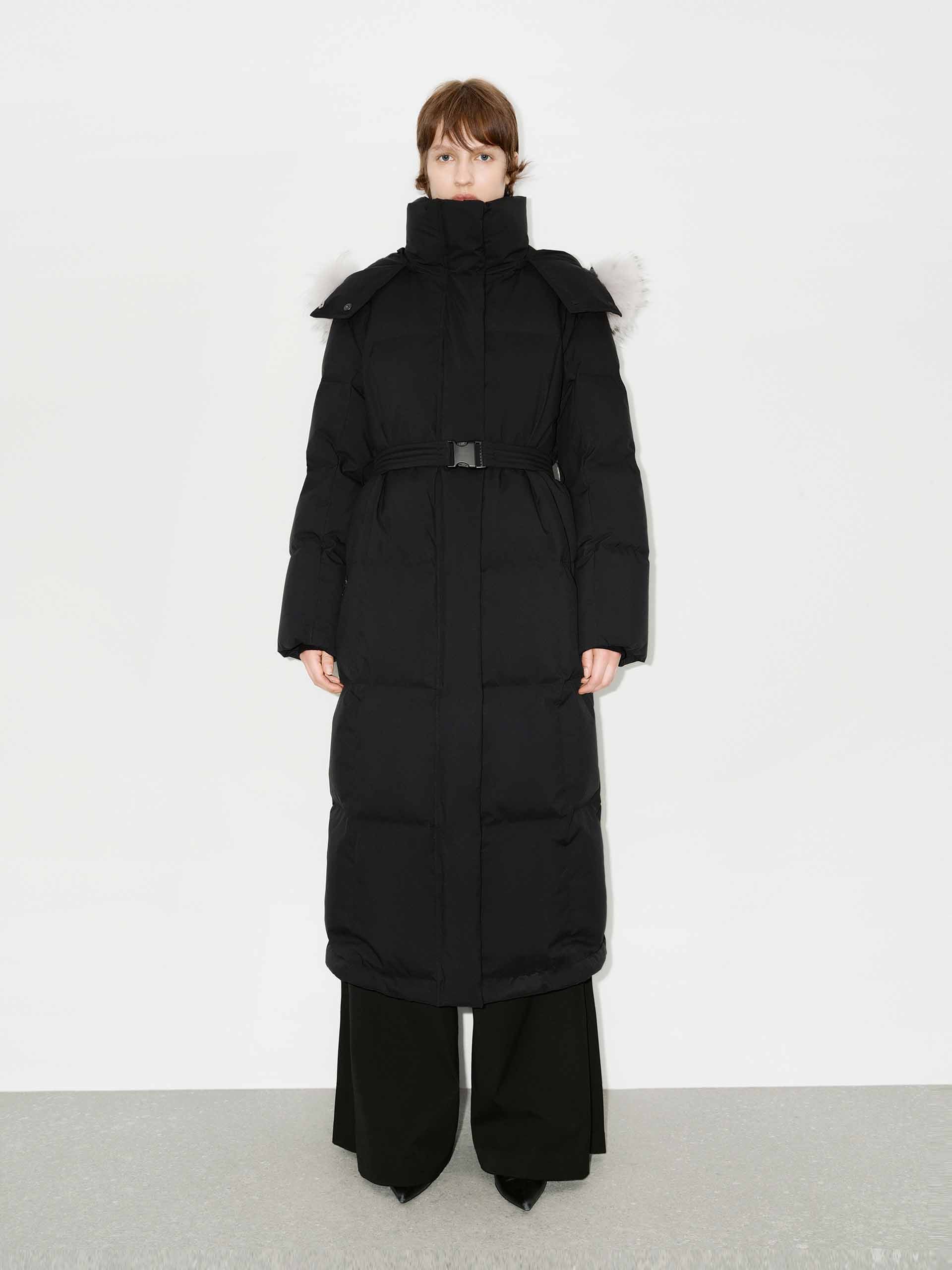 Belted Quilted Down Coat - Image 10