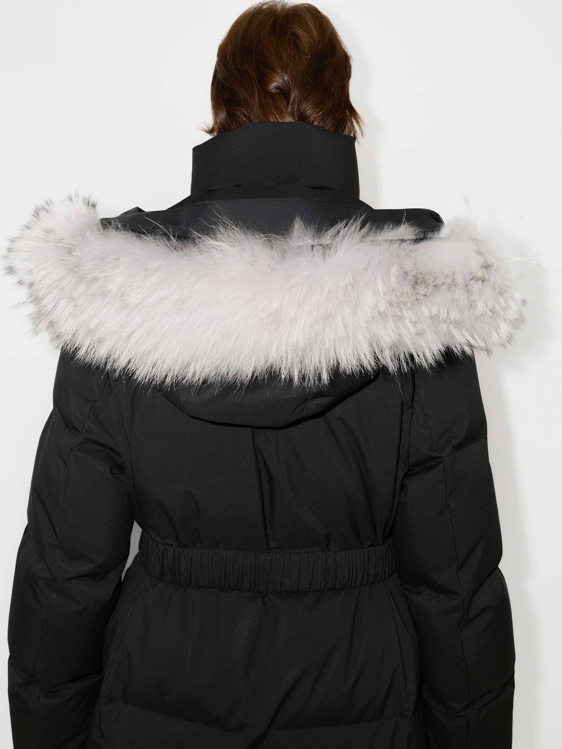 Belted Quilted Down Coat - Image 11