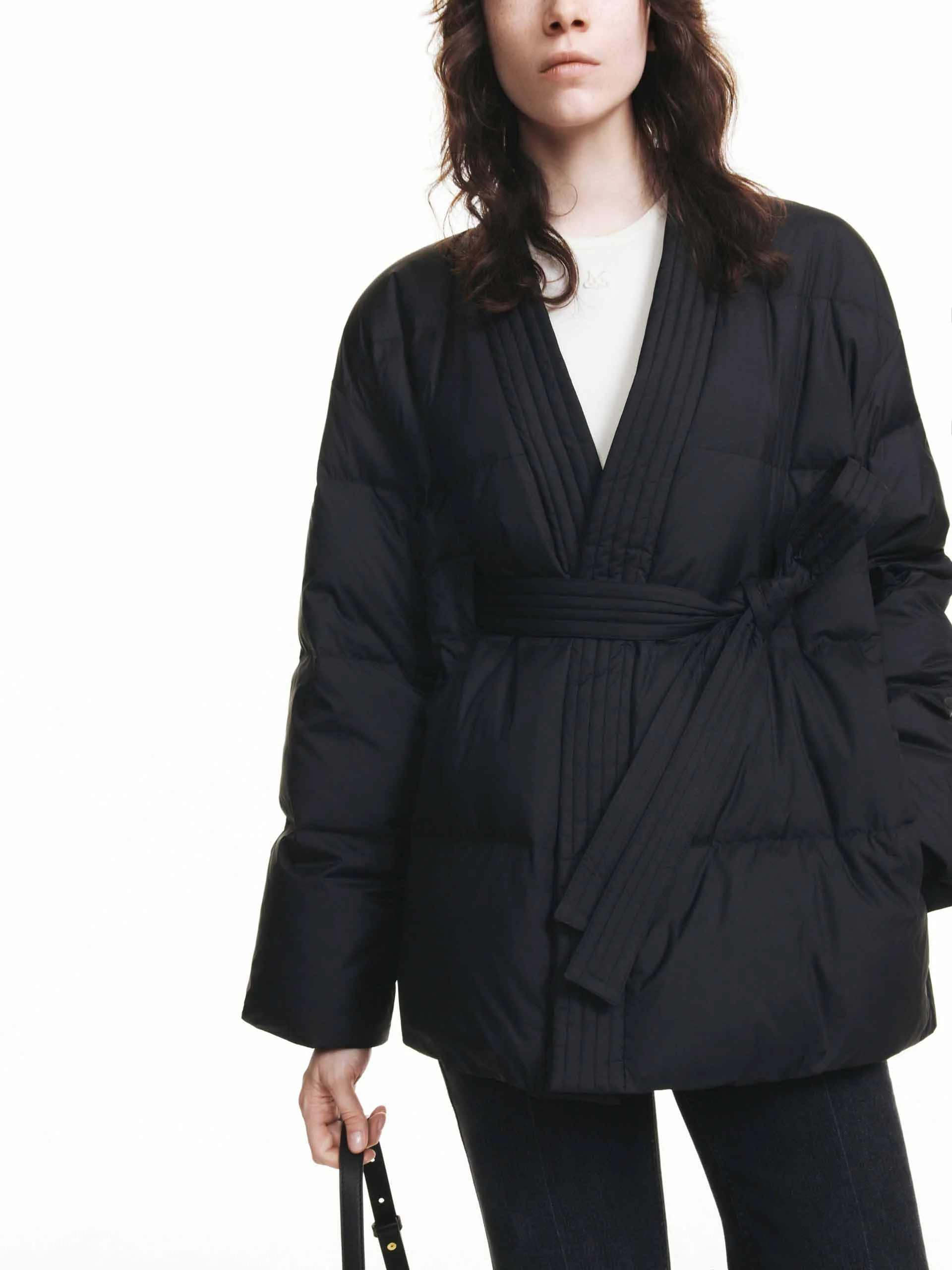 Belted Quilted Down jacket - Image 10