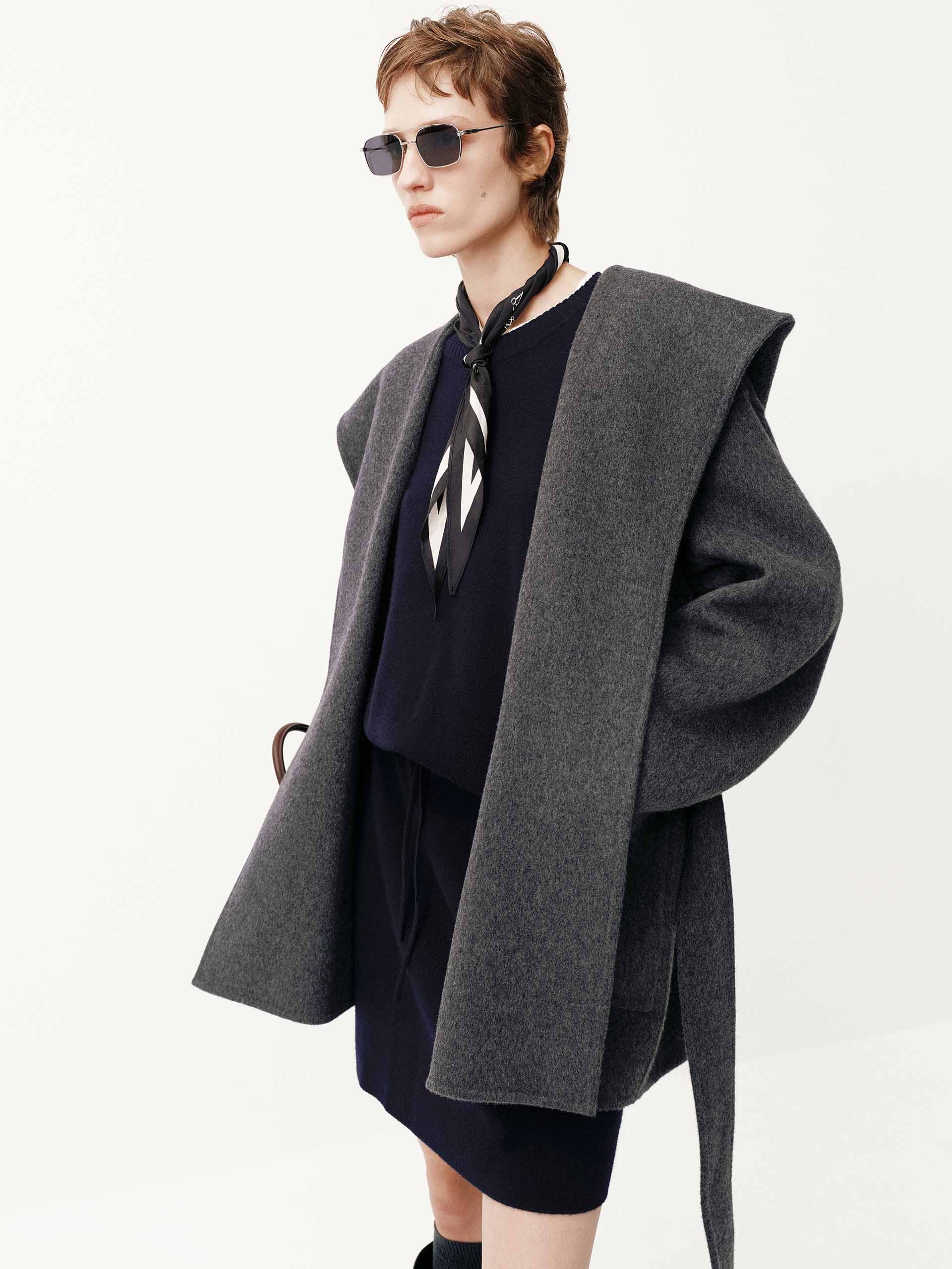 Belted Wool Blend Coat - Image 13
