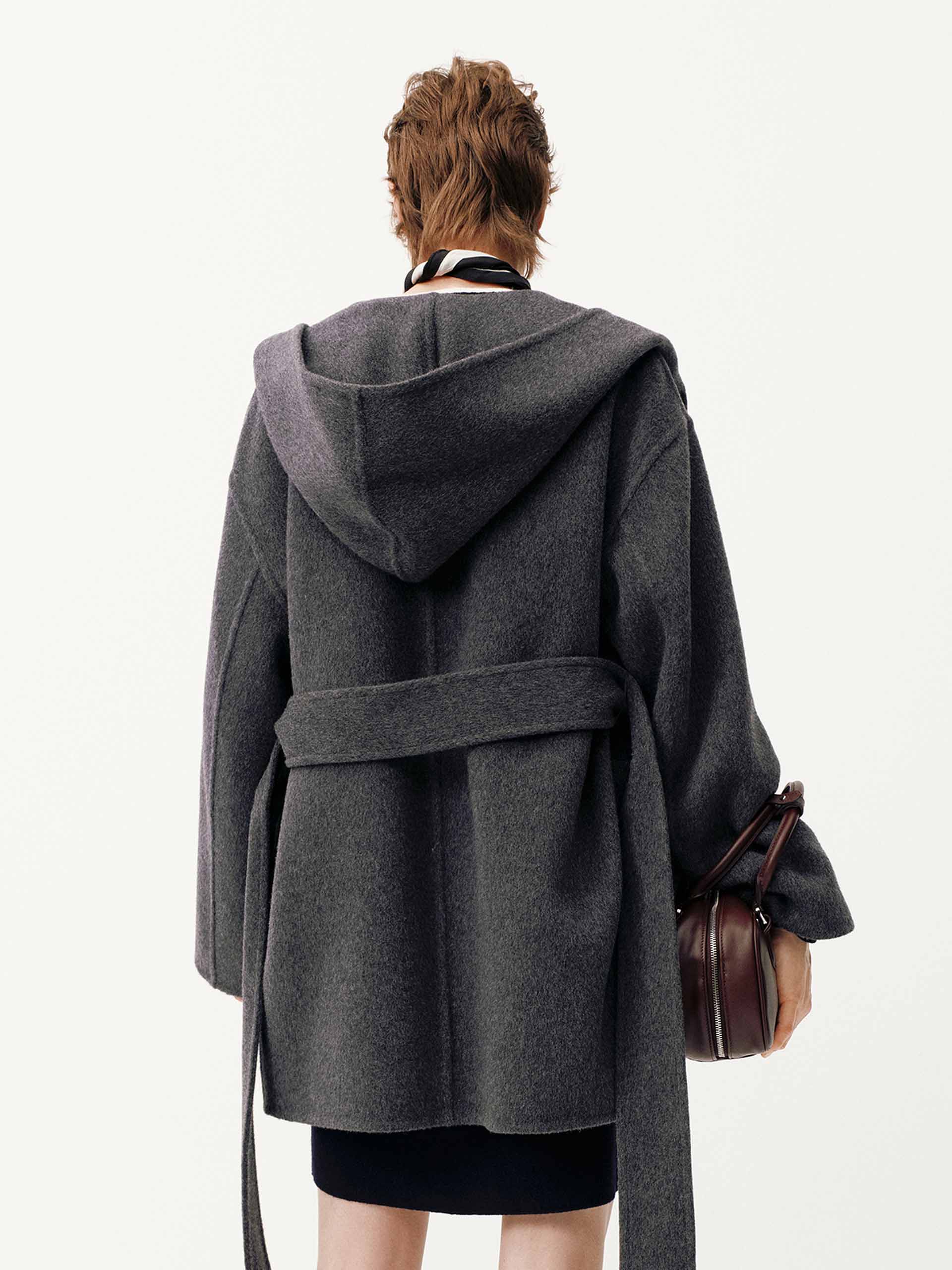 Belted Wool Blend Coat - Image 14