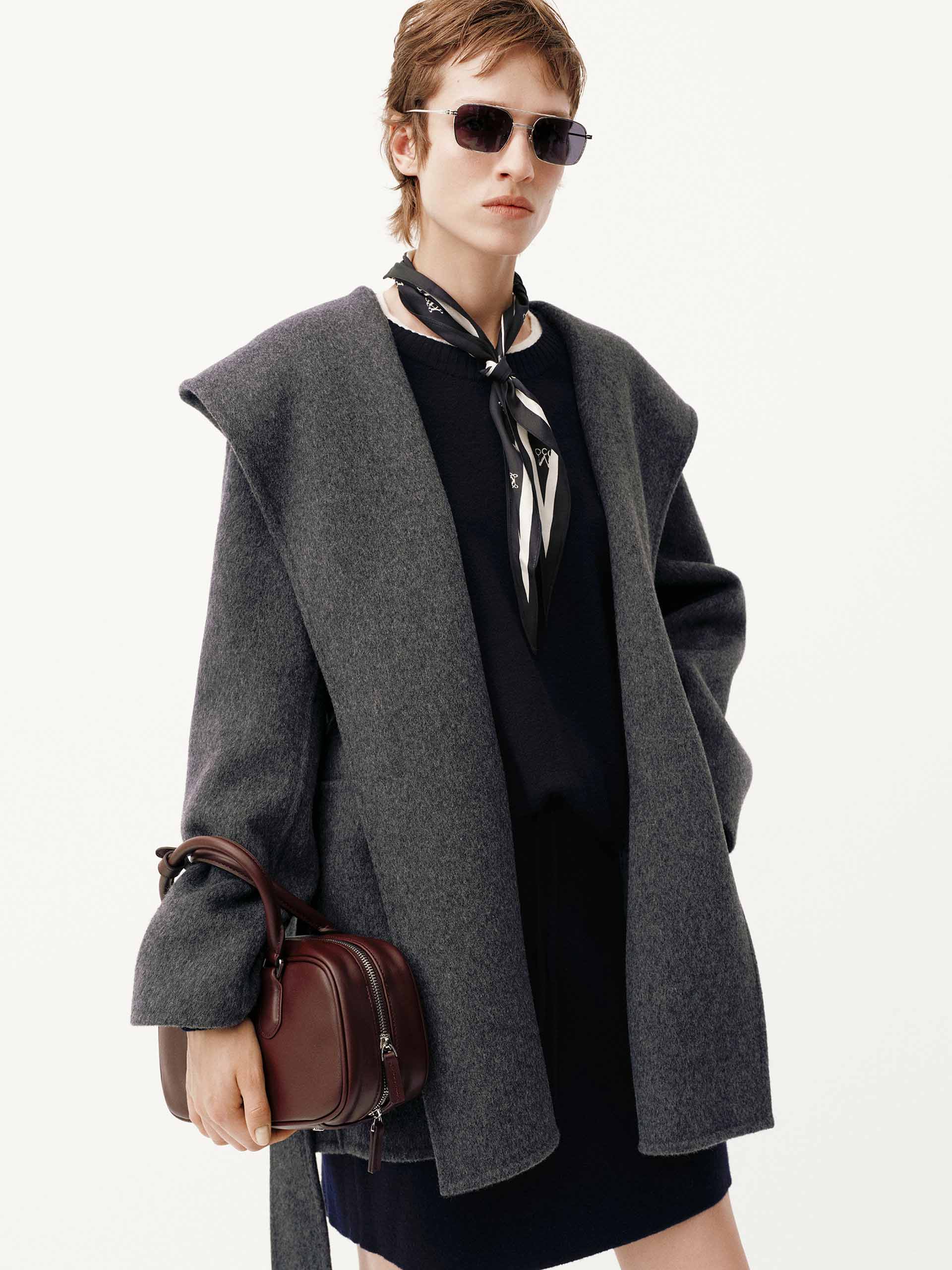 Belted Wool Blend Coat - Image 8