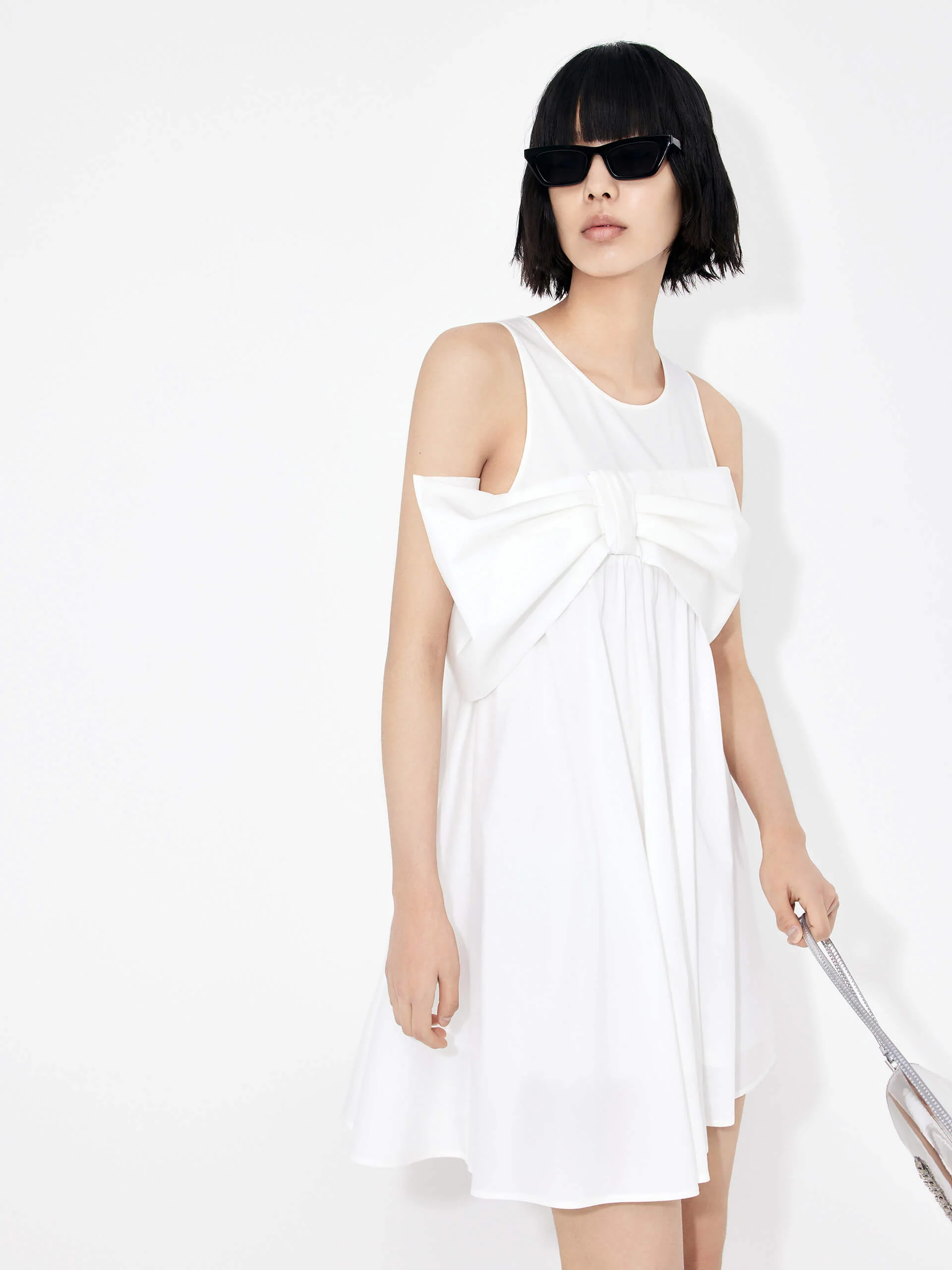Bowknot Front Mini Dress - Image 7