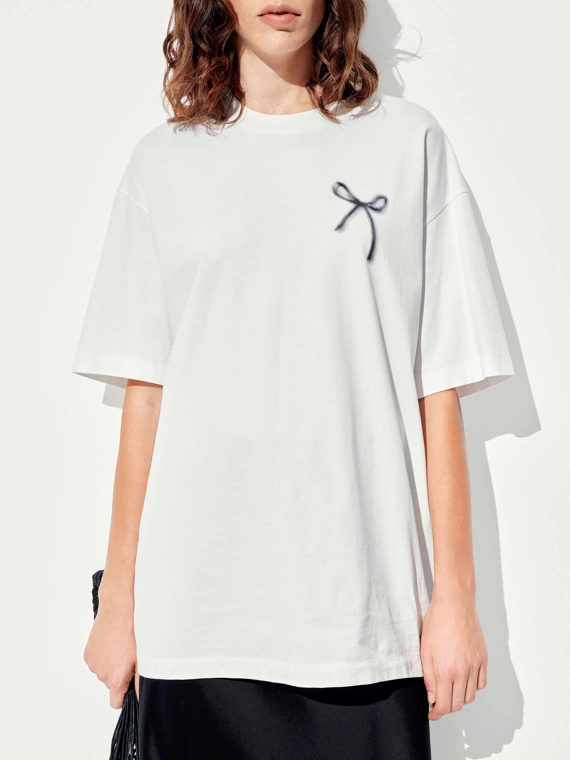 Bow Print Short Sleeves T-shirt - Image 7