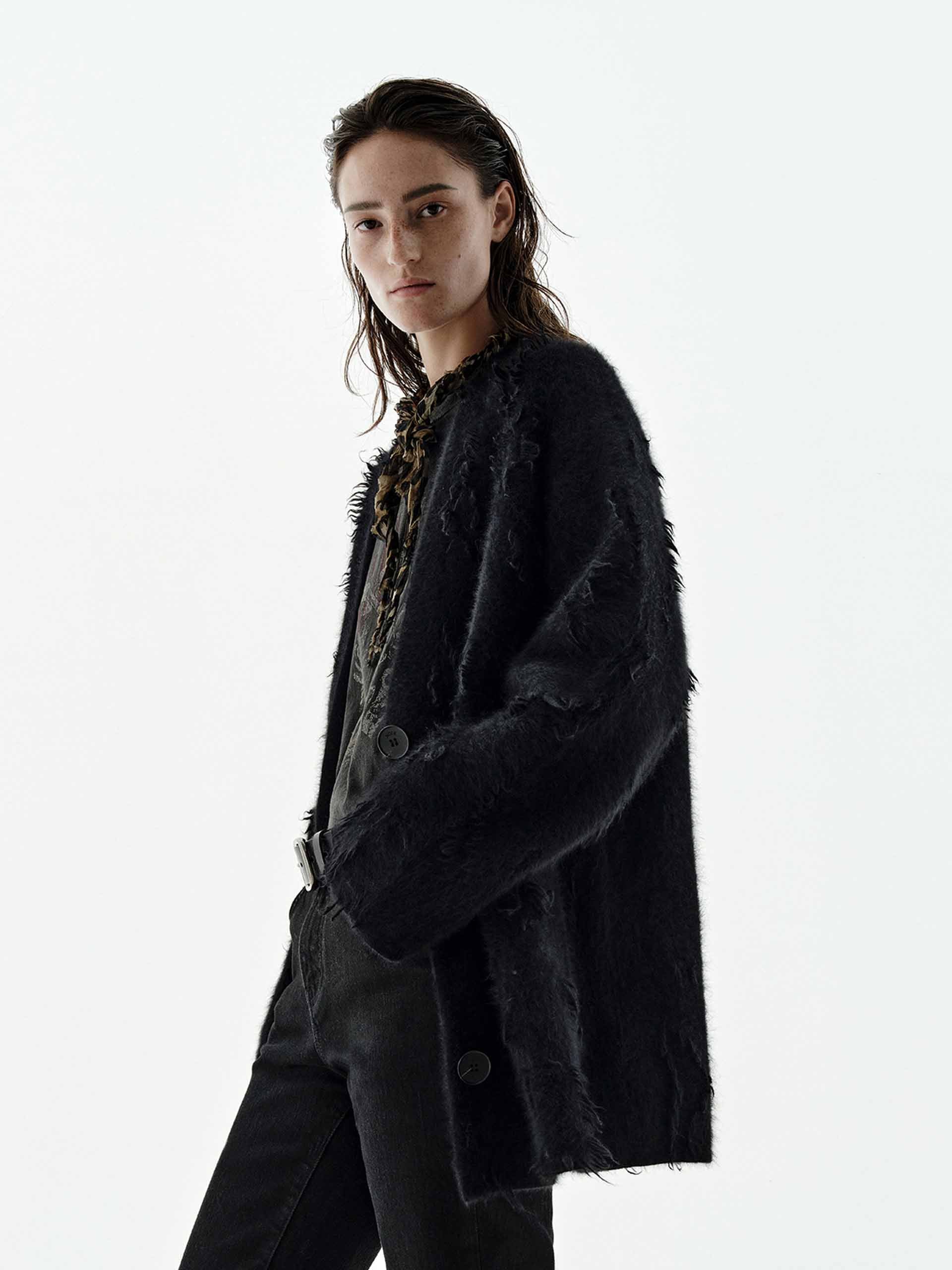 Brushed V-neck Cardigan - Image 14