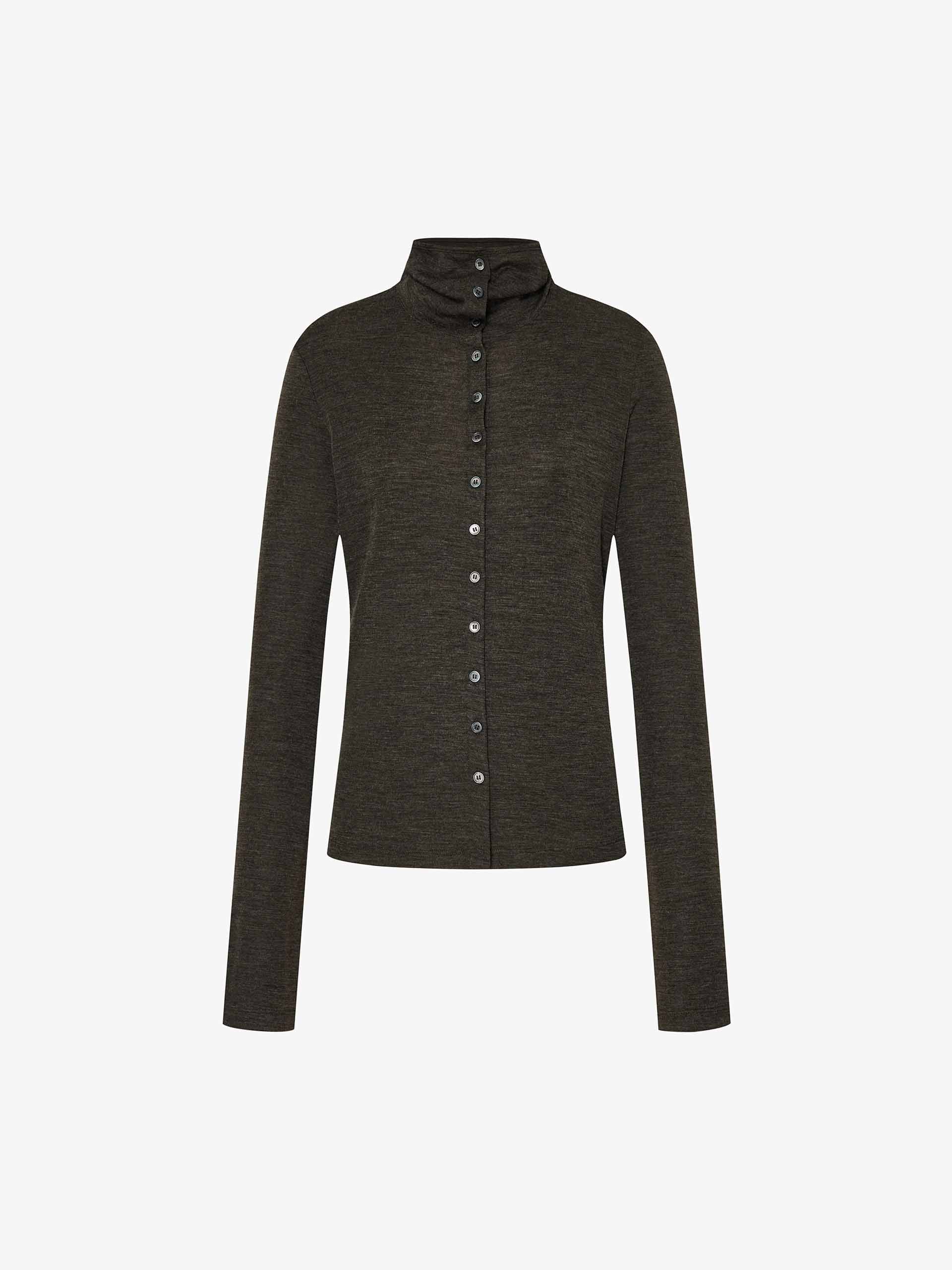 Button Closure Fitted Blouse - Image 5